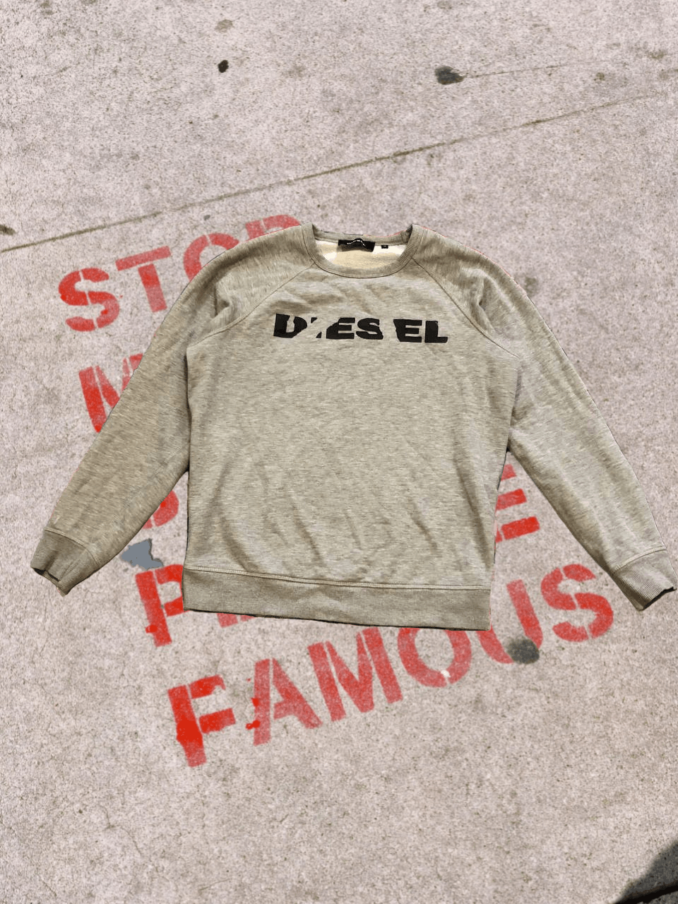 Diesel DIESEL BIG CENTER LOGO SWEATSHIRT GREY Size US M / EU 48-50 / 2 - 1 Thumbnail