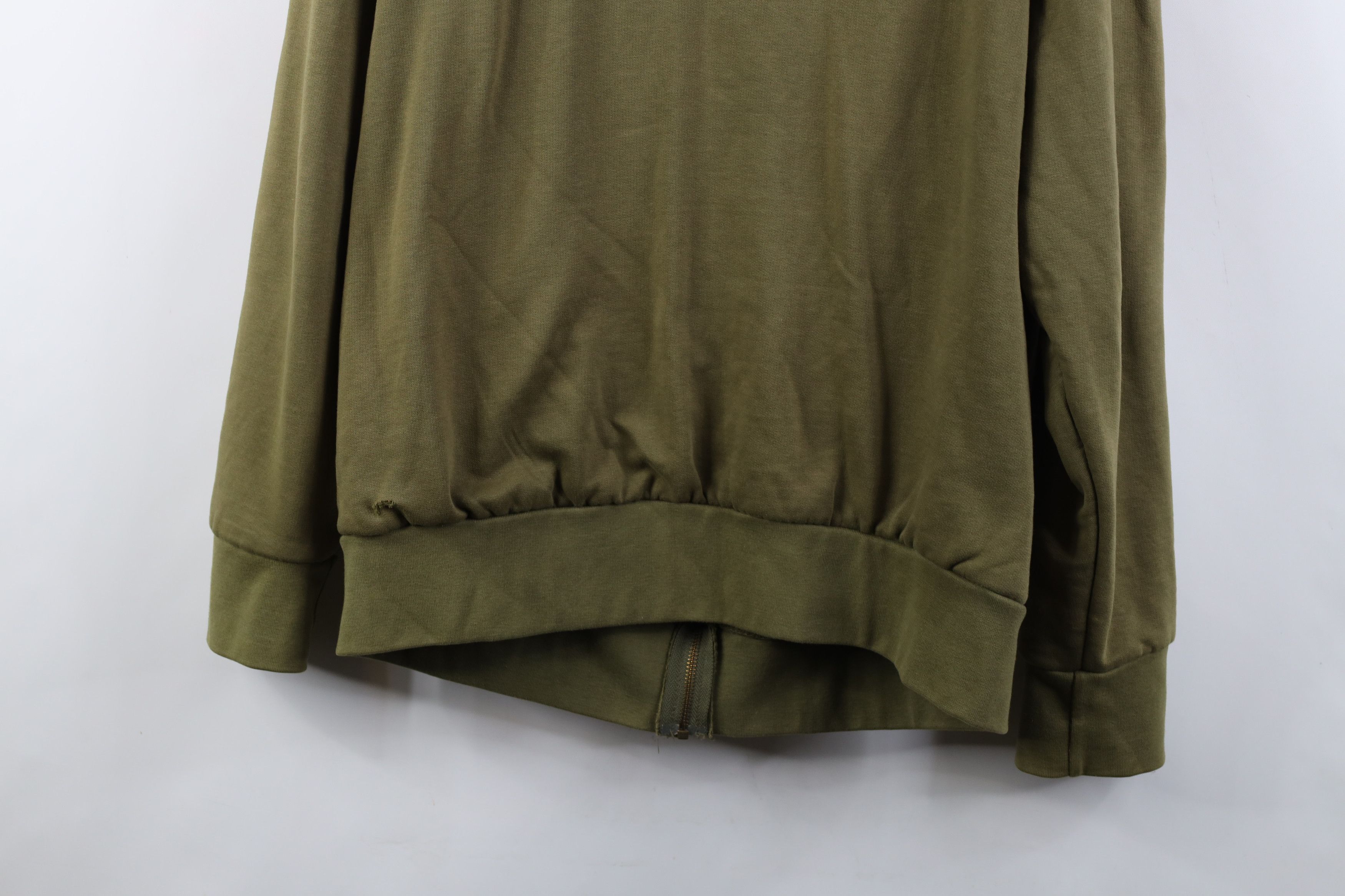 Vintage Vintage 90s Y2K Streetwear Waffle Knit Lined Full Zip Hoodie Size US XL / EU 56 / 4 - 15 Thumbnail