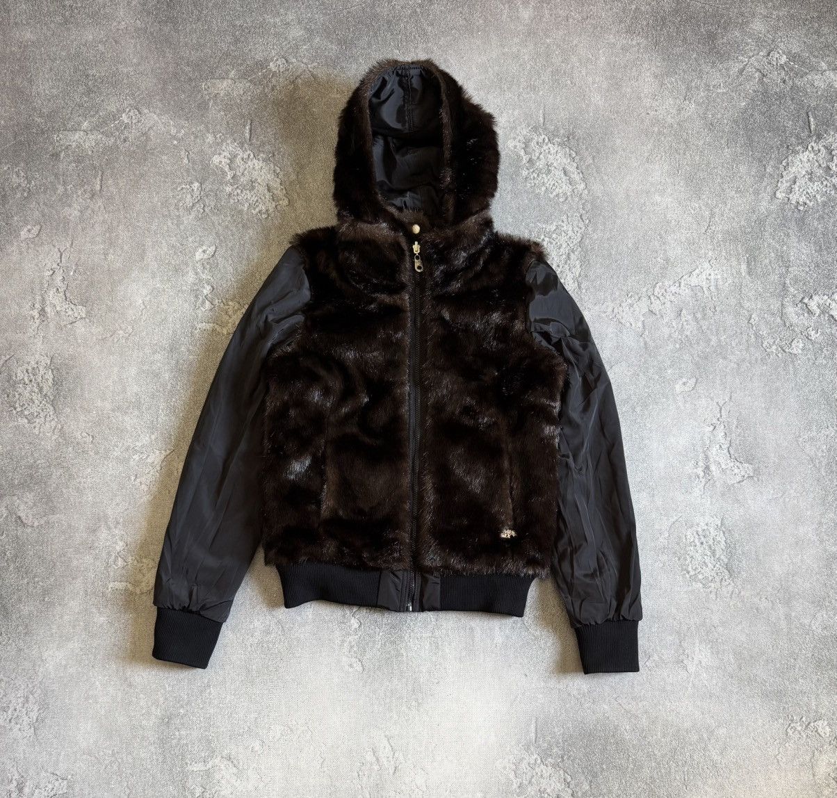 Miss Sixty Miss Sixty L/size faux fur reversible jacket hooded bomber Size L / US 10 / IT 46 - 6 Thumbnail