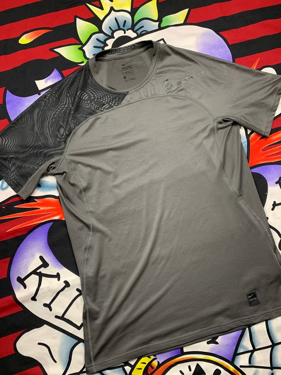 Nike Nike Pro Combat compression training tshirt gray Size L Size US L / EU 52-54 / 3 - 2 Thumbnail
