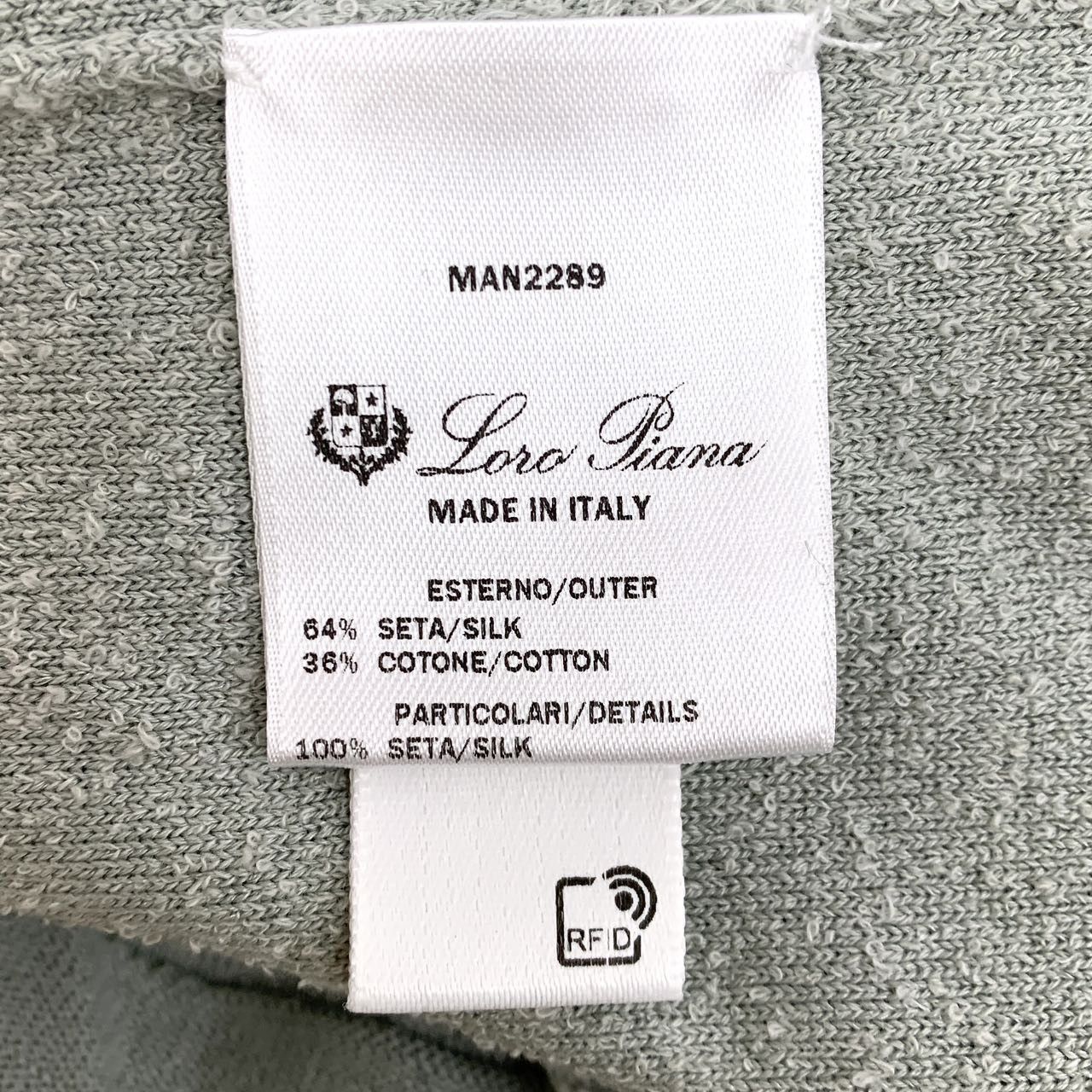 Loro Piana Loro Piana Grey Silk Cotton Blend Short Sleeve T-Shirt K26WX Size S / US 4 / IT 40 - 6 Thumbnail