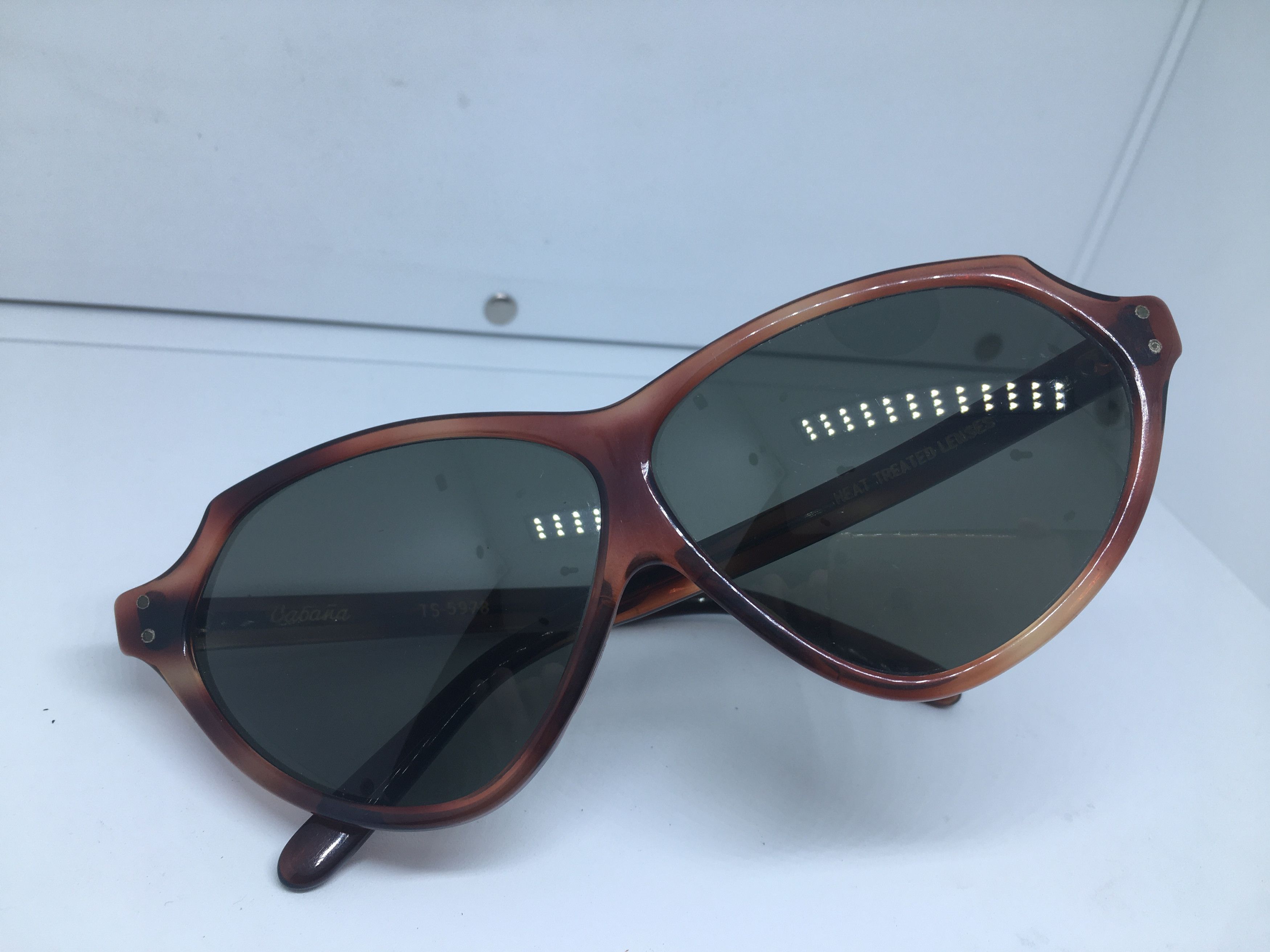 Vintage Vintage Cabana Handmade Sunglasses Frame Glass Lens Size ONE SIZE - 7 Thumbnail