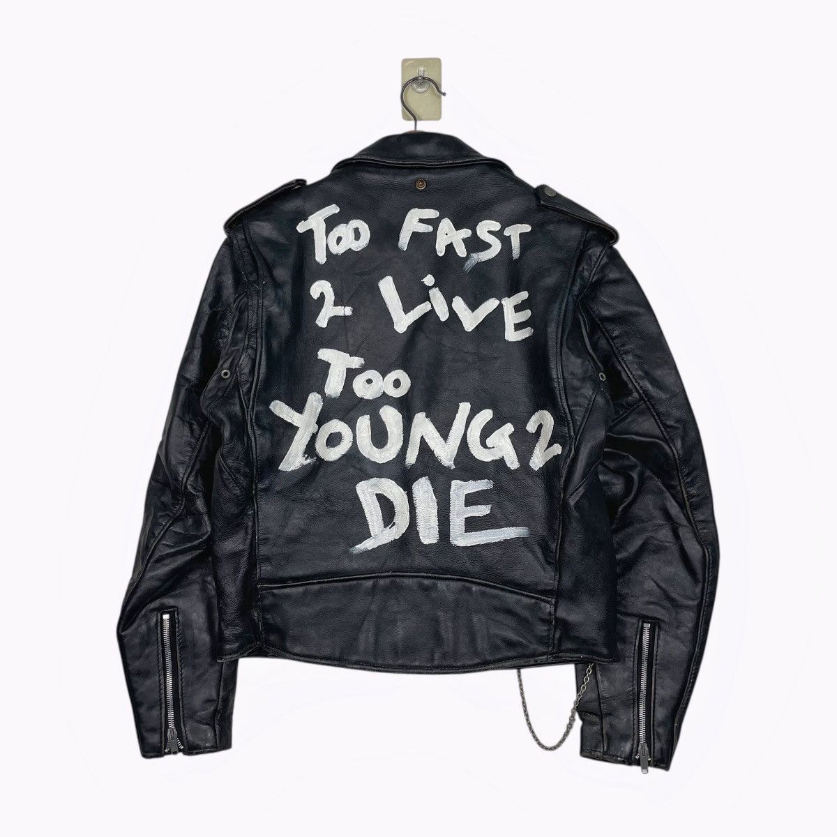 80s Schott Perfecto Double Colar Motorcycle Leather Jacket