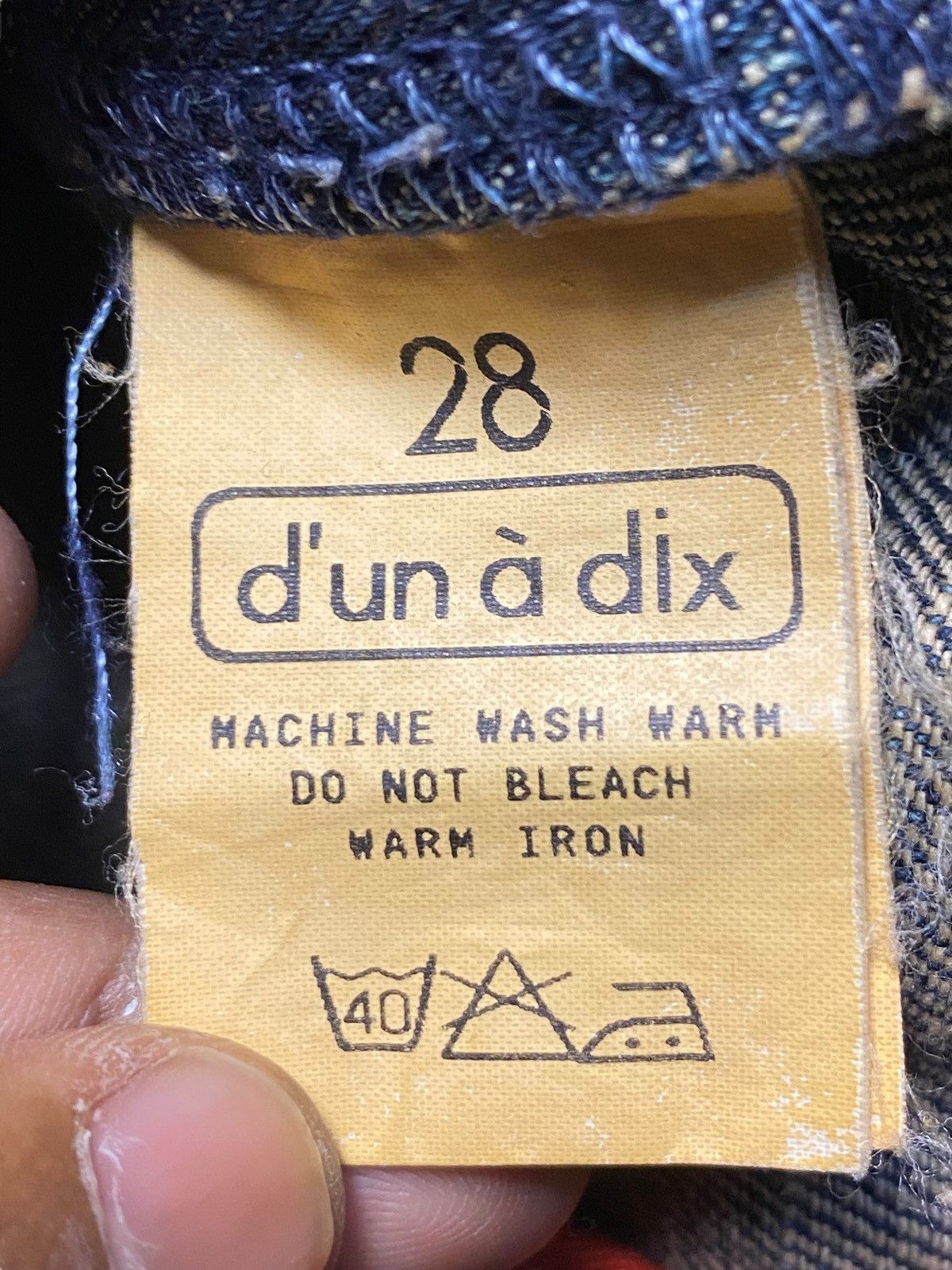 Japanese Brand Japanese Brand D’un Da dix Mud Wash Bootcut Style Jeans Size US 30 / EU 46 - 17 Thumbnail