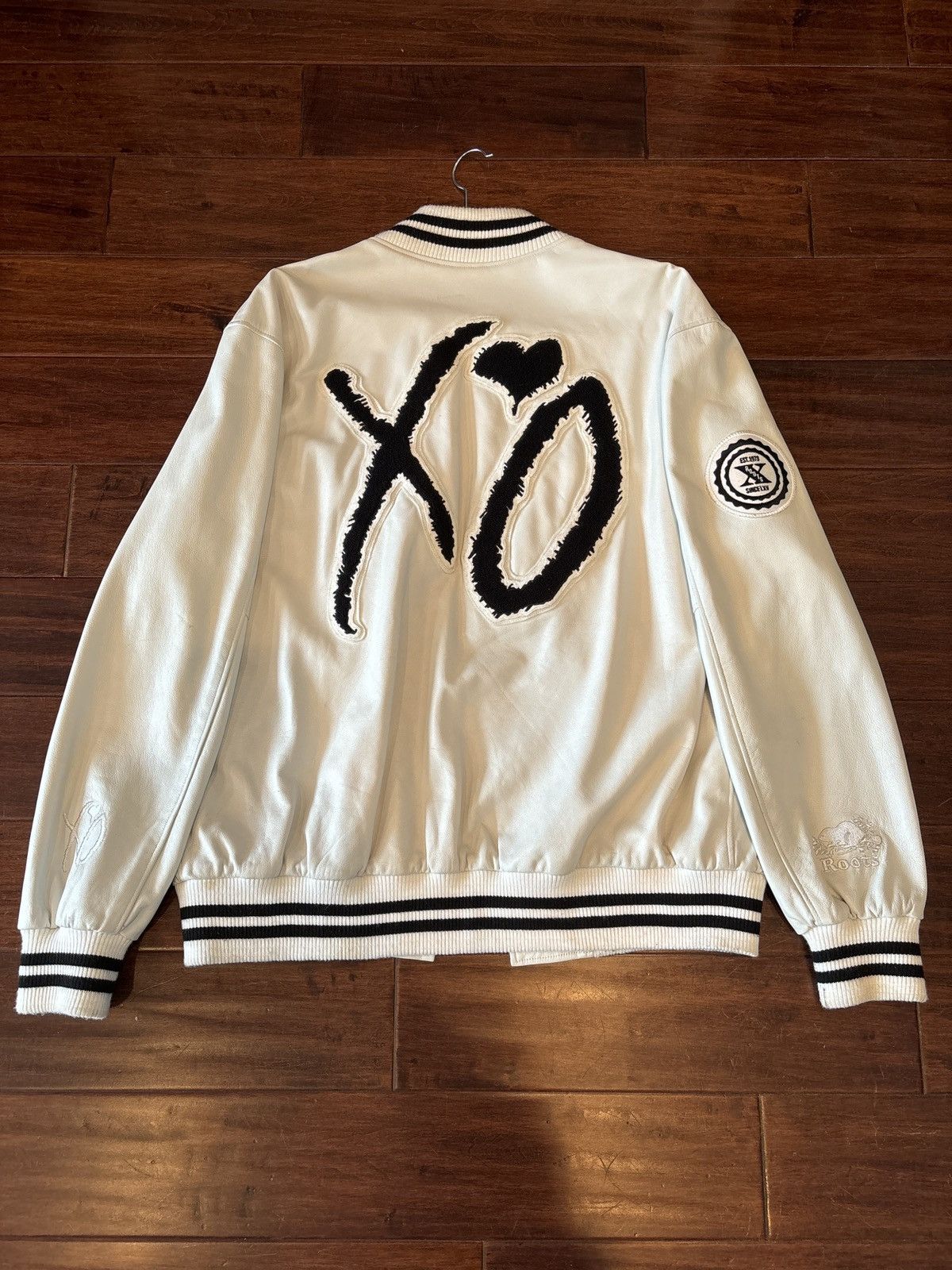 Roots × XO THE WEEKEND x XO x ROOTS VARSITY JACKET | Grailed