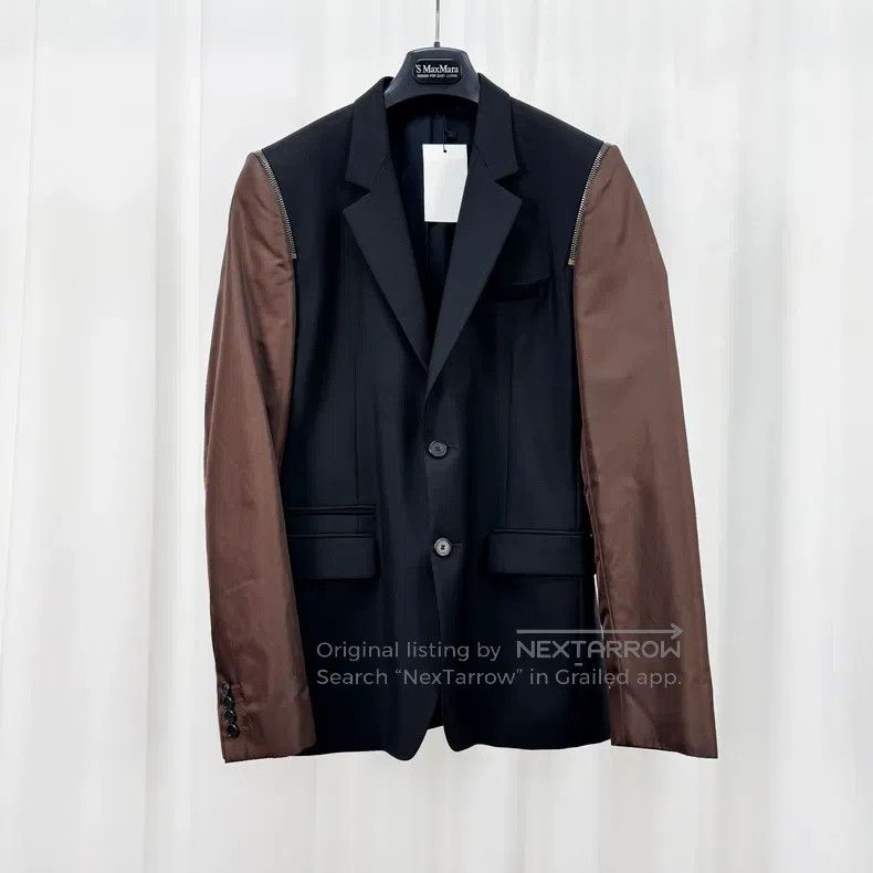 Givenchy Givenchy Size46 Zipper Patchwork Suit Jacket (Size 46) Size US M / EU 48-50 / 2 - 1 Thumbnail