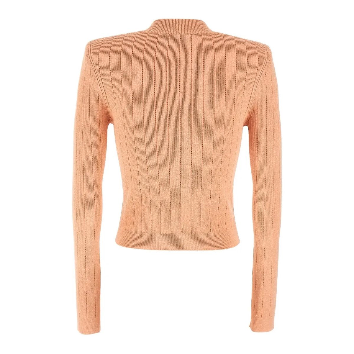 Balmain o1srvl11e1125 Cardigan in Peach Pink Size M / US 6-8 / IT 42-44 - 2 Thumbnail