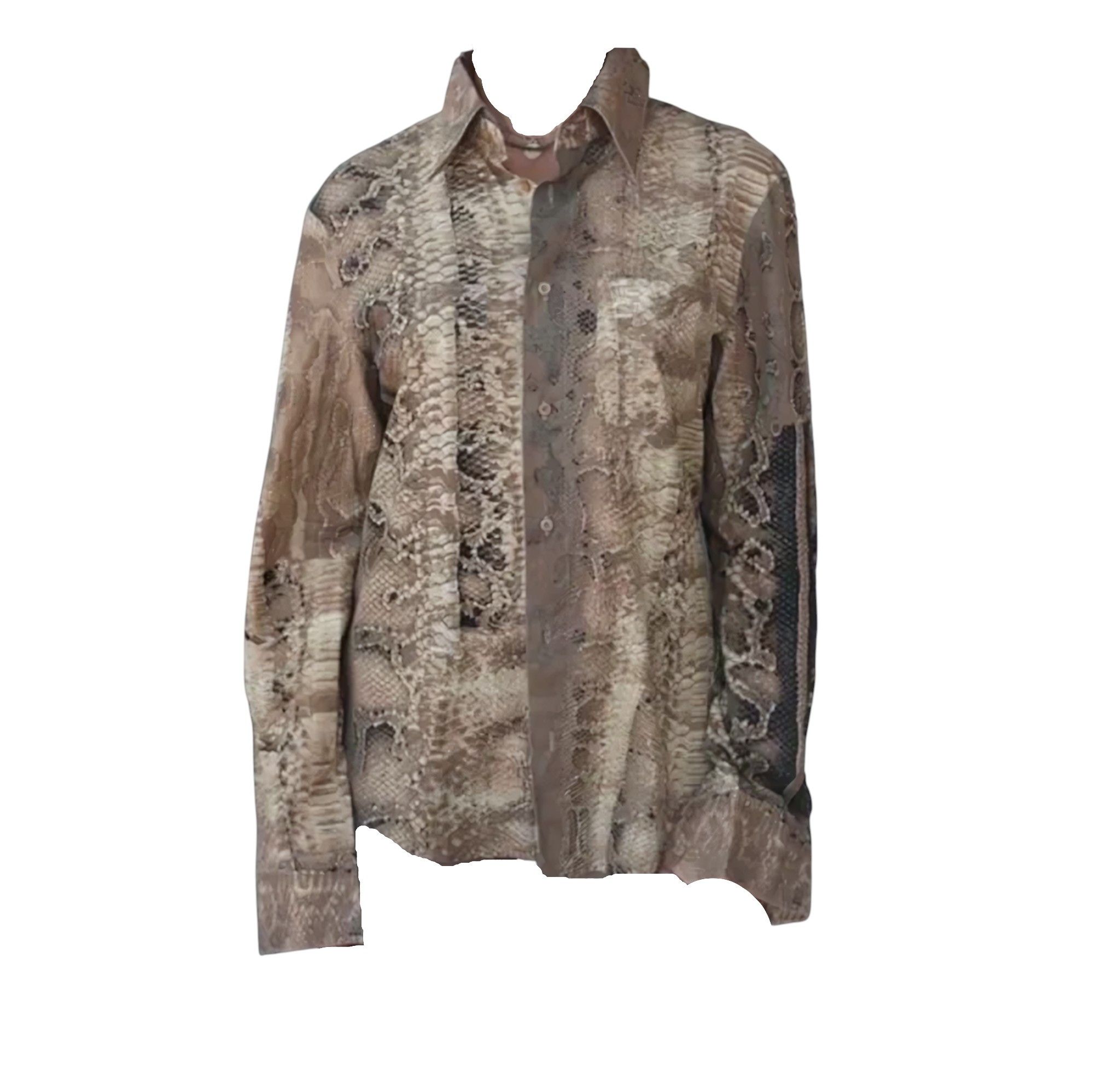 Roberto Cavalli SNAKESKIN SHIRT Size US S / EU 44-46 / 1 - 2 Thumbnail