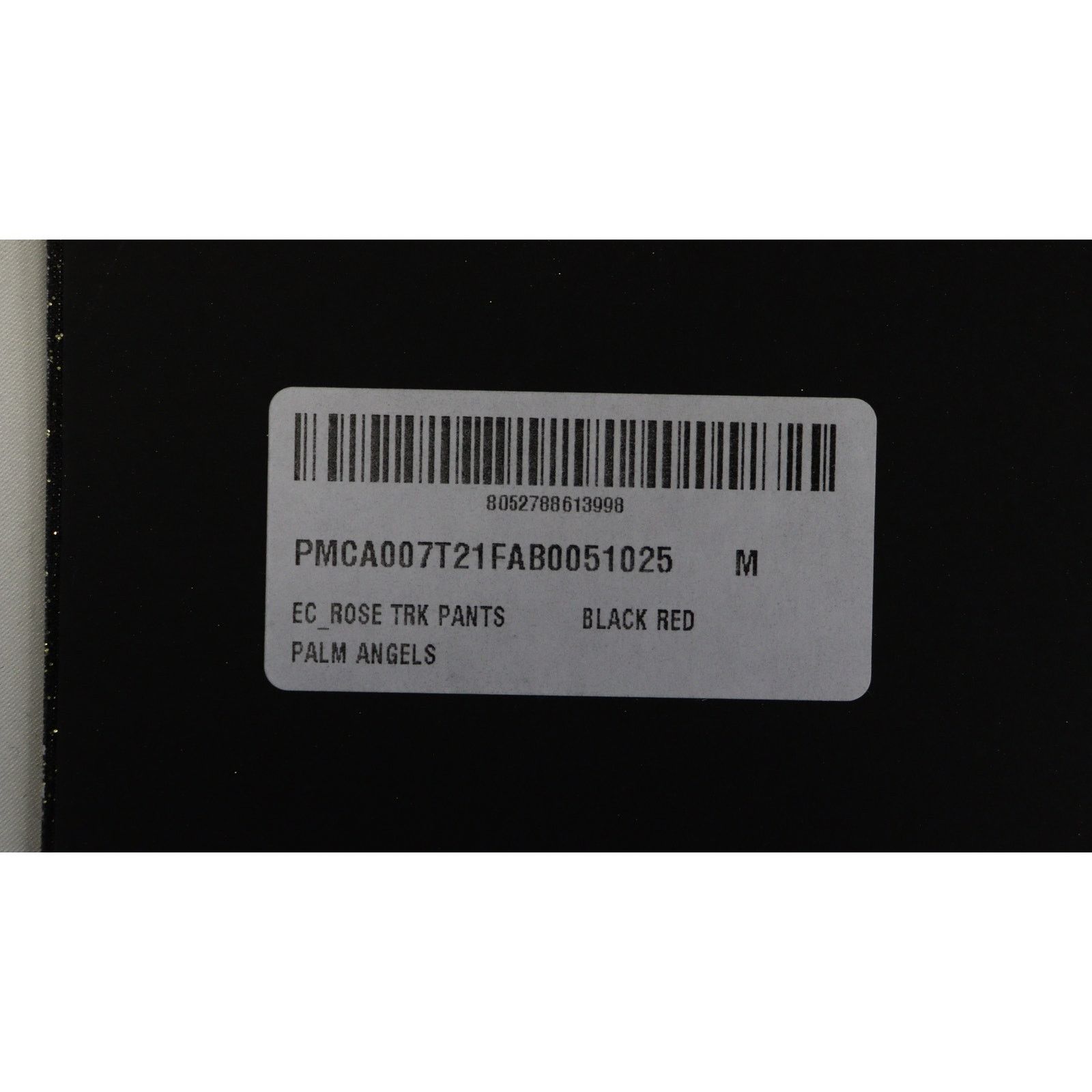 Palm Angels o1rshd1 EC Rose Track Pants in Black/Red Size US 32 / EU 48 - 3 Thumbnail