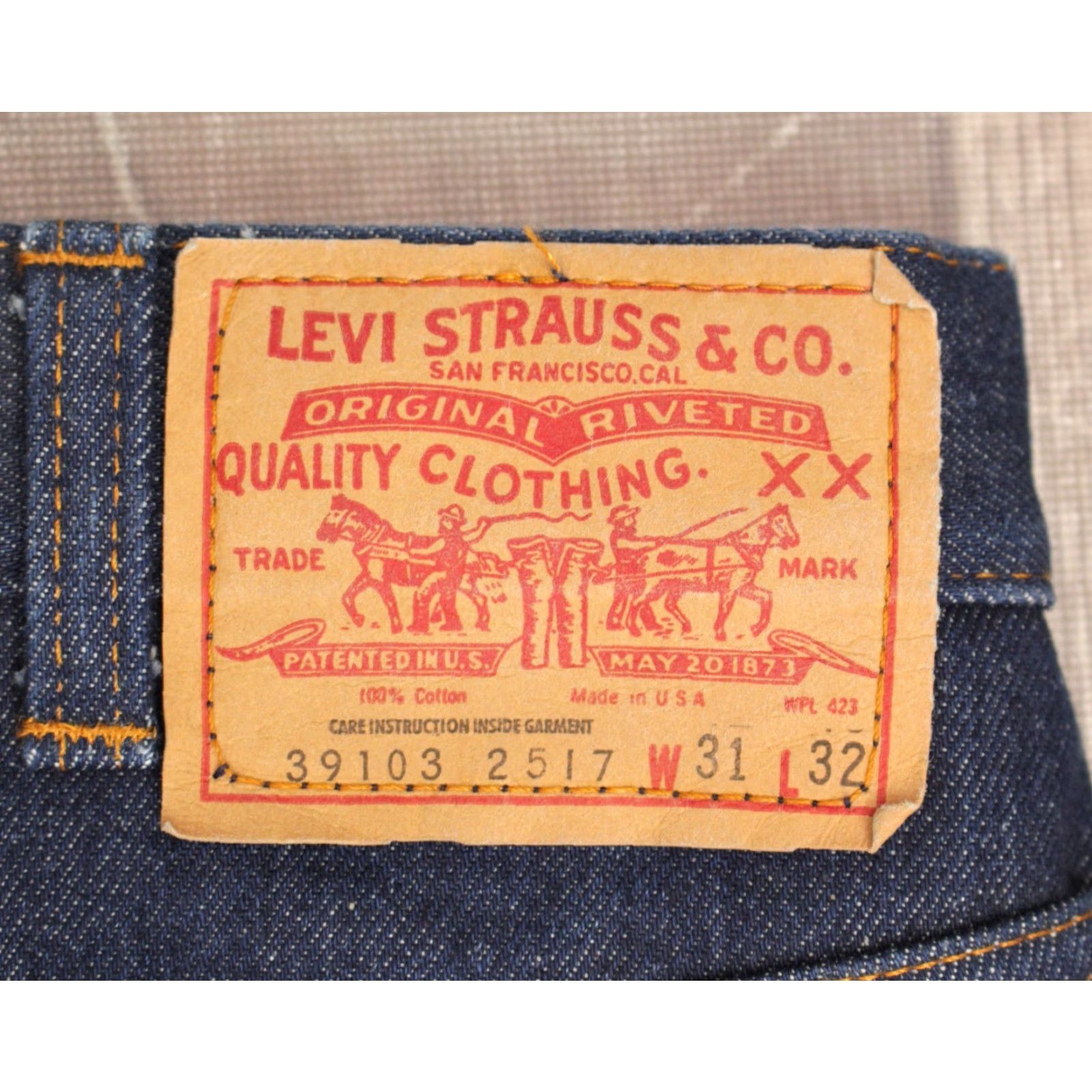 Levi's VINTAGE Men's VTG 1980s Fleece Lined Orange Tab Levi's 517 Jeans Sz 31x30 80s Bootcut Levi's Jeans Mens 80s Denim Blue Size US 31 - 4 Thumbnail