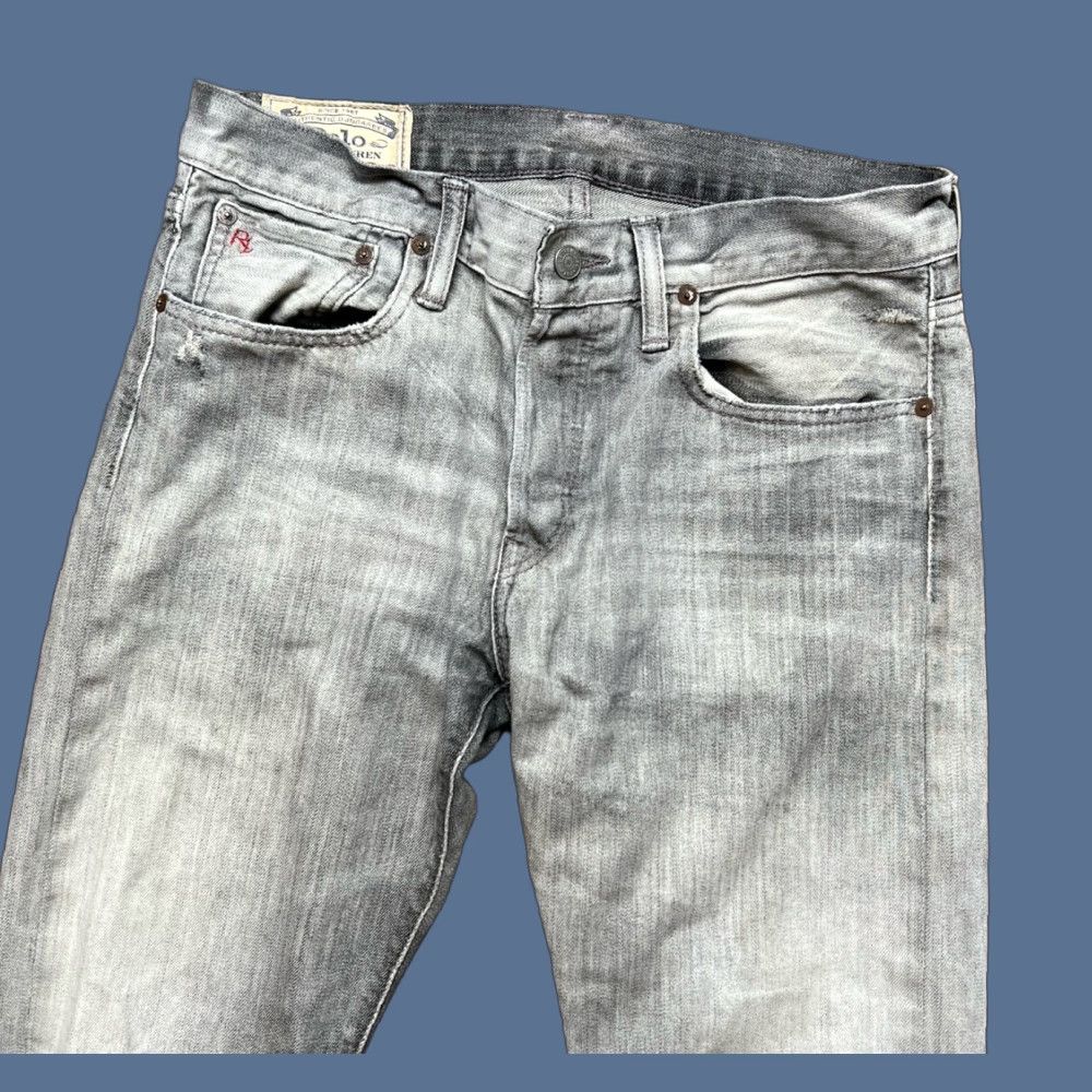 Polo Ralph Lauren VINTAGE Polo Ralph Lauren Jeans Mens Gray Varick Slim Straight Selvedge Size 32X34 Size US XS / EU 42 / 0 - 1 Thumbnail
