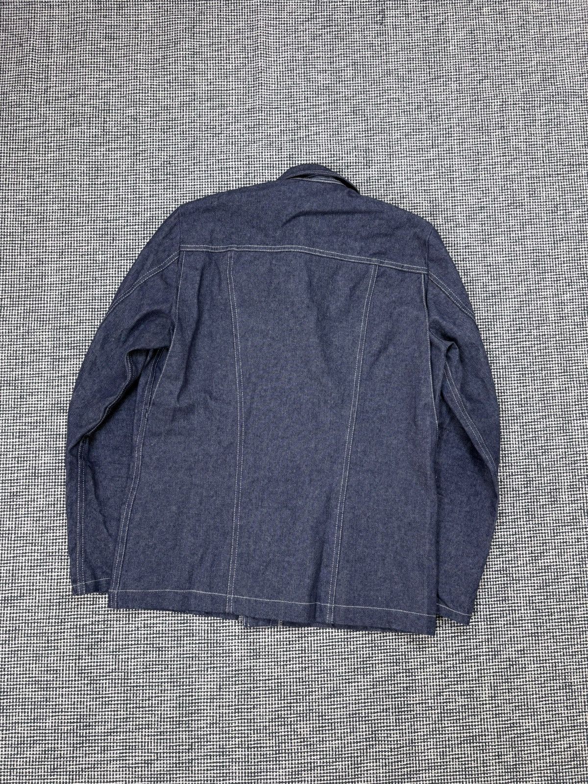 Le Laboureur rare 70s Adolphe Lafont French work zip denim jacket chore Size US M / EU 48-50 / 2 - 4 Thumbnail