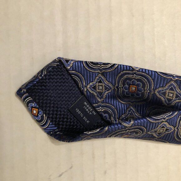 Daniel Cremieux Daniel Cremieux men's new blue 100%silk tie 3 1/4" X 60" Size ONE SIZE - 3 Thumbnail