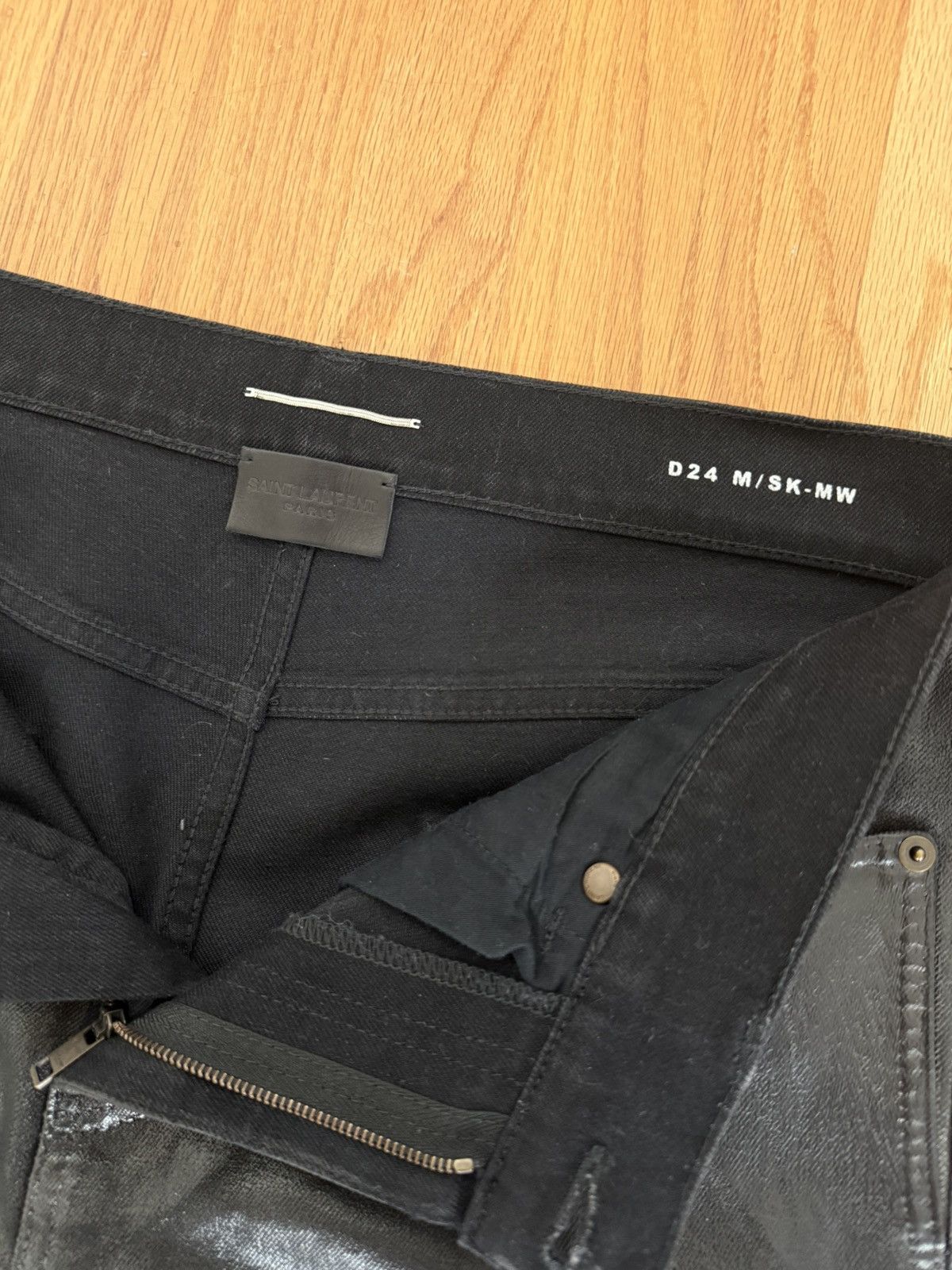 Saint Laurent Paris SAINT LAURENT FW20 OIL WAX DENIM Size US 31 - 5 Thumbnail