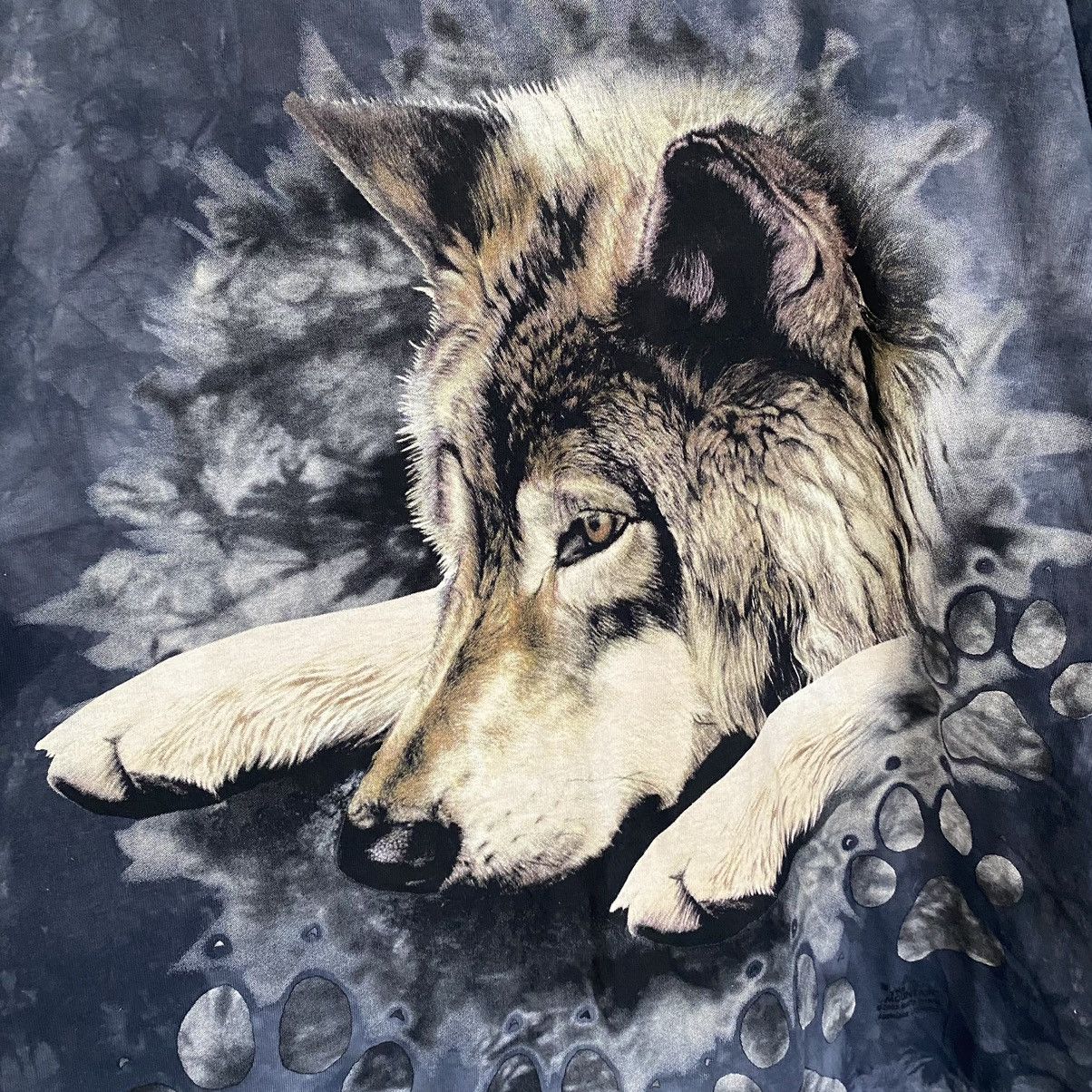 The Mountain Vintage The Mountain Tie Dye T-Shirt Leather Tag Wolf 2002 Size US L / EU 52-54 / 3 - 5 Thumbnail
