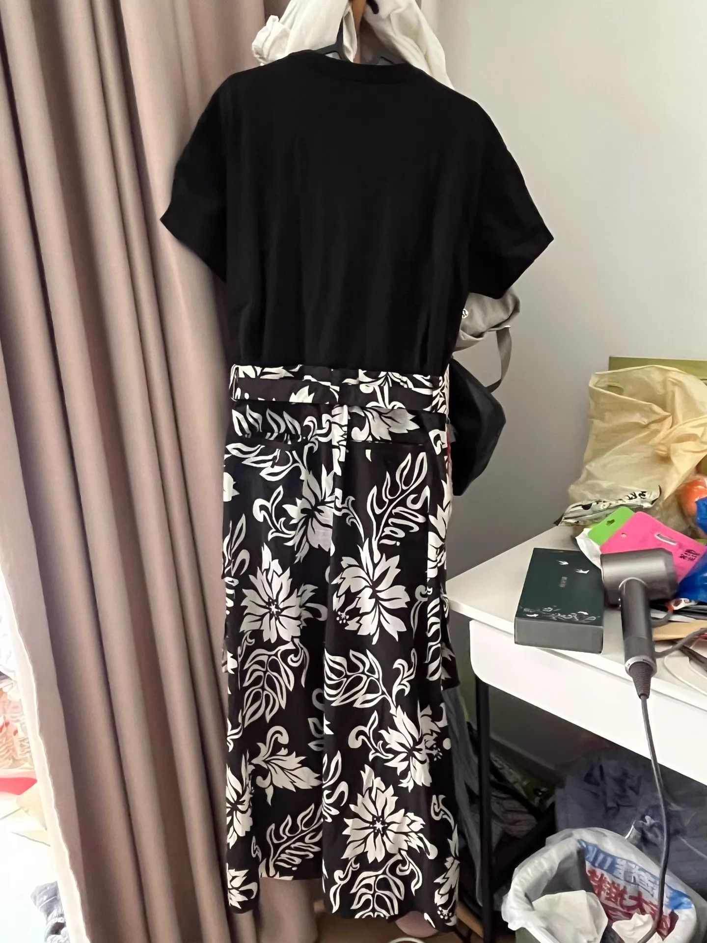 Sacai sacai Colorblocked Dress US2 - belt wear, bp button lost Size XS / US 0-2 / IT 36-38 - 2 Thumbnail