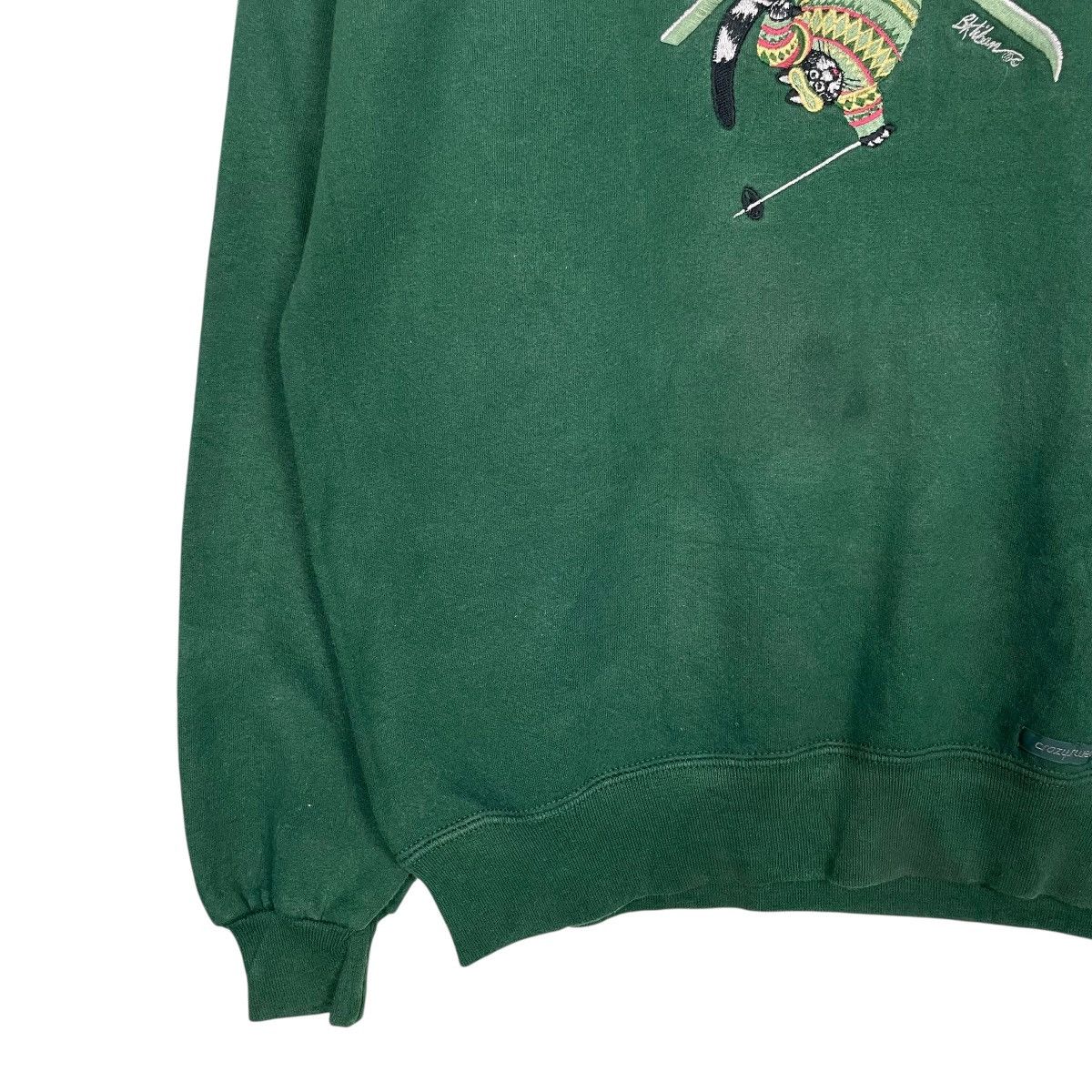 Vintage Vintage Crazy Shirt Hawaii B. Kliban Cat Ski Sweatshirt Size US S / EU 44-46 / 1 - 3 Thumbnail