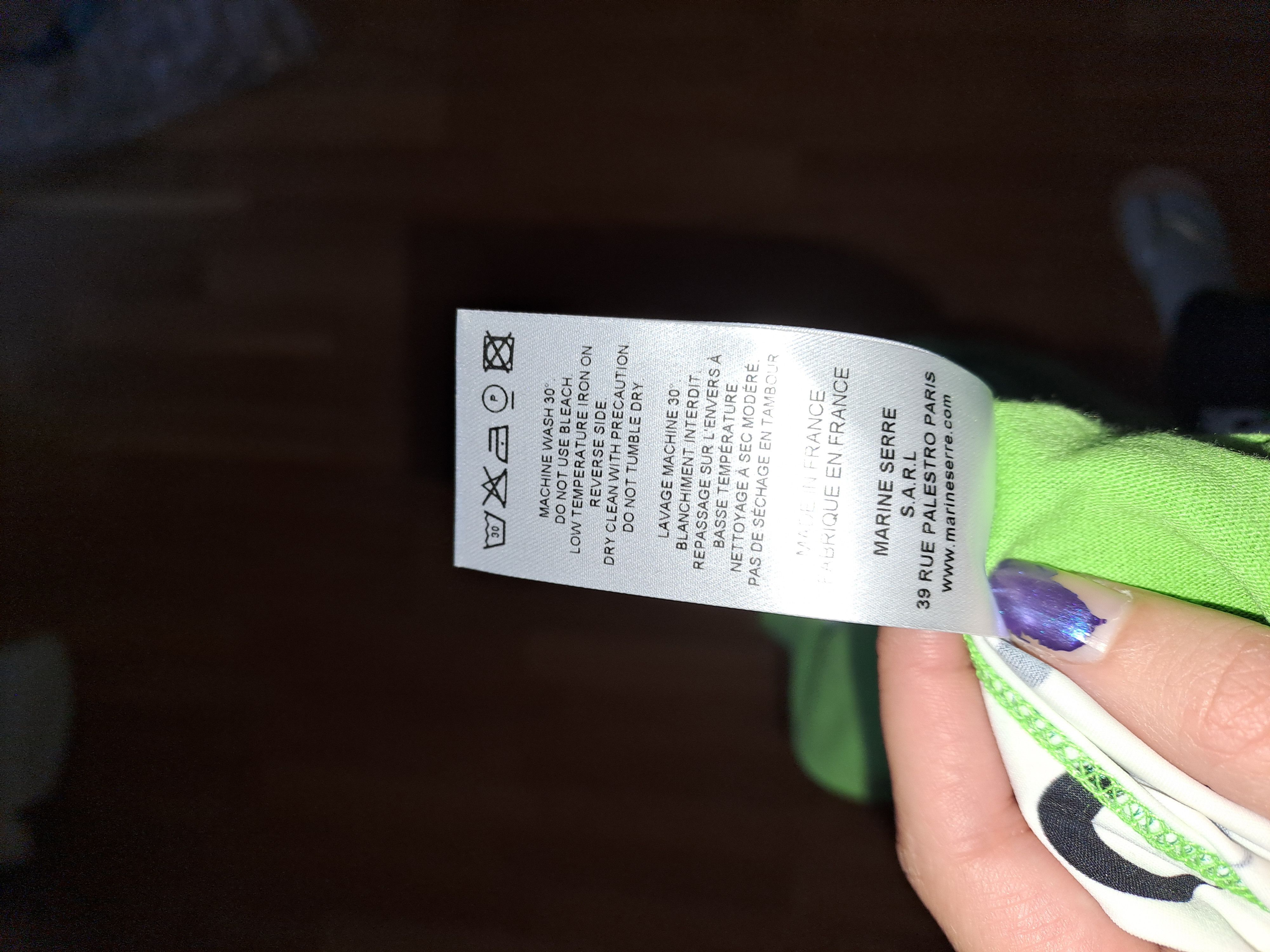 Marine Serre Green Line Tshirt Size L / US 10 / IT 46 - 6 Thumbnail