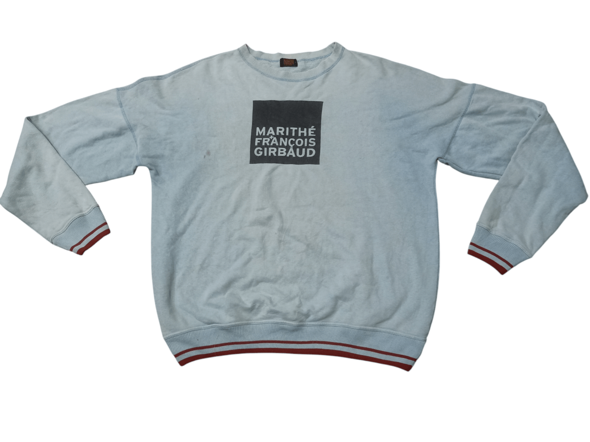 Designer × Marithe + Francois Girbaud × Vintage Marithhe' Francois Girbaud Sweatshirt CrewNeck Size US L / EU 52-54 / 3 - 1 Thumbnail