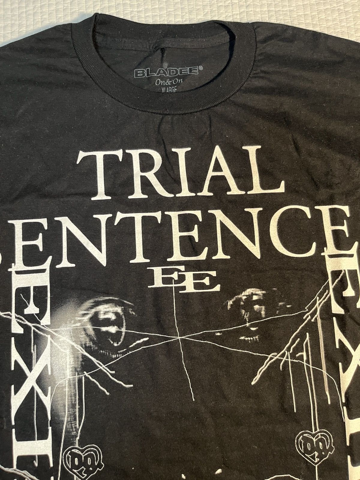 Drain Gang Bladee Trial Sentence Tee Black Size US XL / EU 56 / 4 - 7 Thumbnail