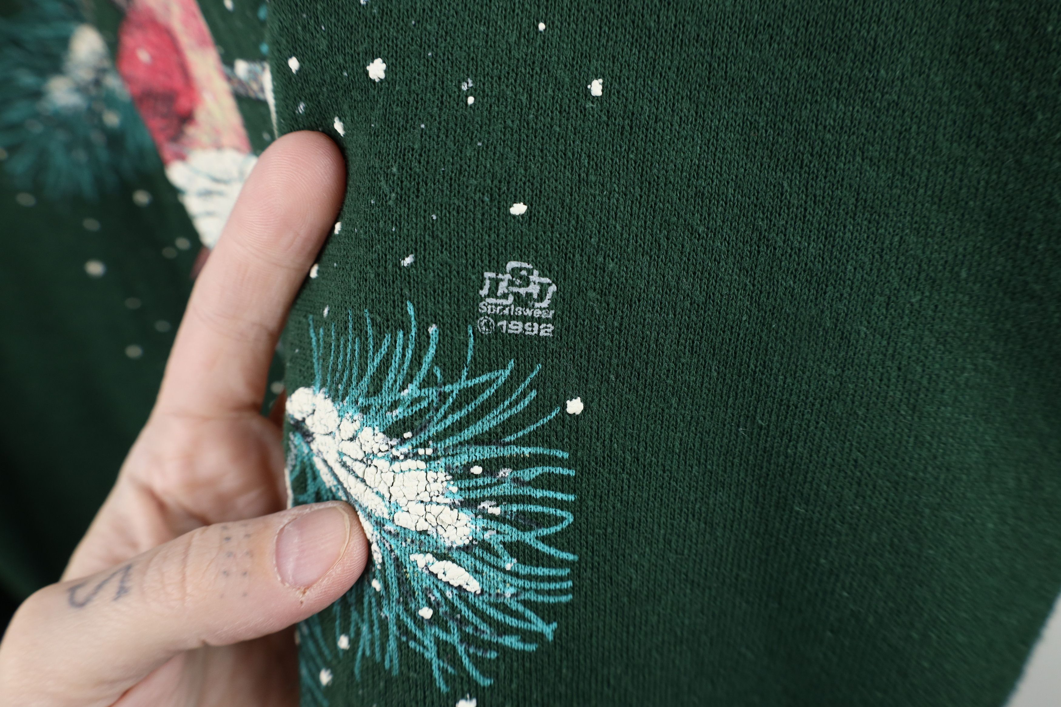 Vintage Vintage 90s Streetwear Snow Birds Collared Sweatshirt USA Size M / US 6-8 / IT 42-44 - 5 Thumbnail