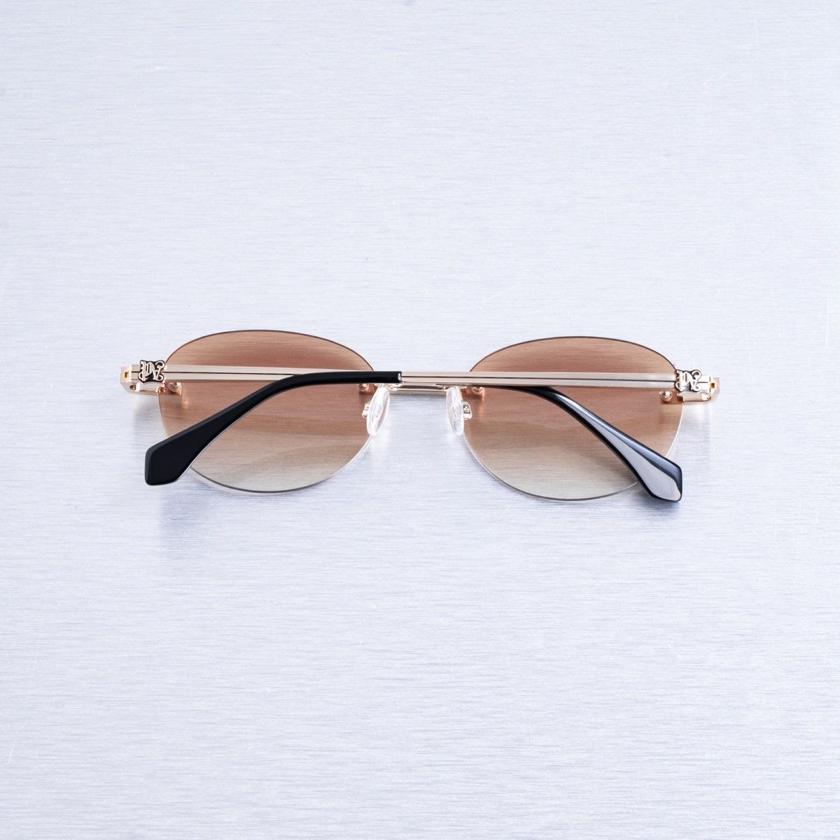 Palm Angels PALM ANGELS CRYSTAL GOLD ORANGE GRADIENT SUNGLASSES Size ONE SIZE - 6 Thumbnail
