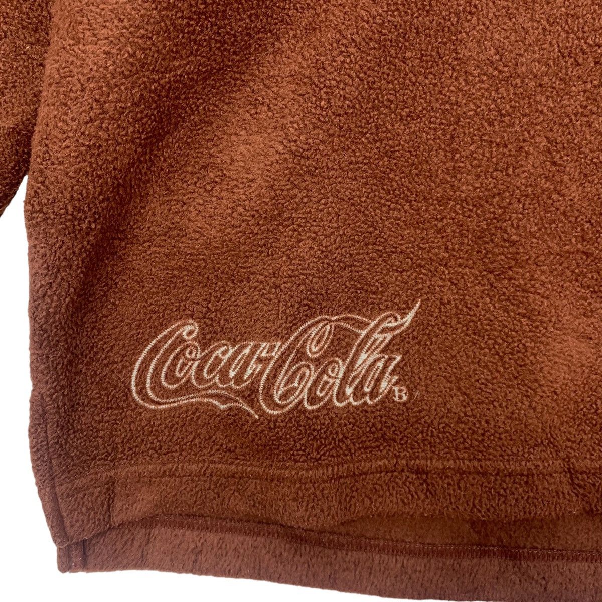 Coca Cola × Vintage Vintage COCA COLA Small Logo Fleece Turtle Neck Long Sleeve Size US L / EU 52-54 / 3 - 5 Thumbnail