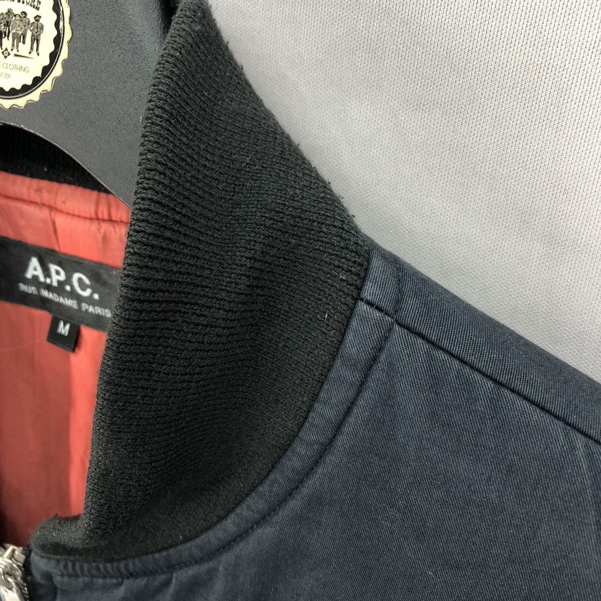 A.P.C. Vintage A.P.C Rue Madame Paris Bomber Jacket Blue Faded Size US S / EU 44-46 / 1 - 8 Thumbnail