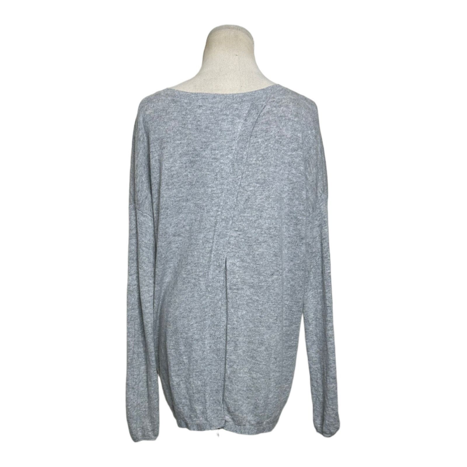 Joie Joie gray wool cashmere back flap sweater size small Size S / US 4 / IT 40 - 9 Thumbnail
