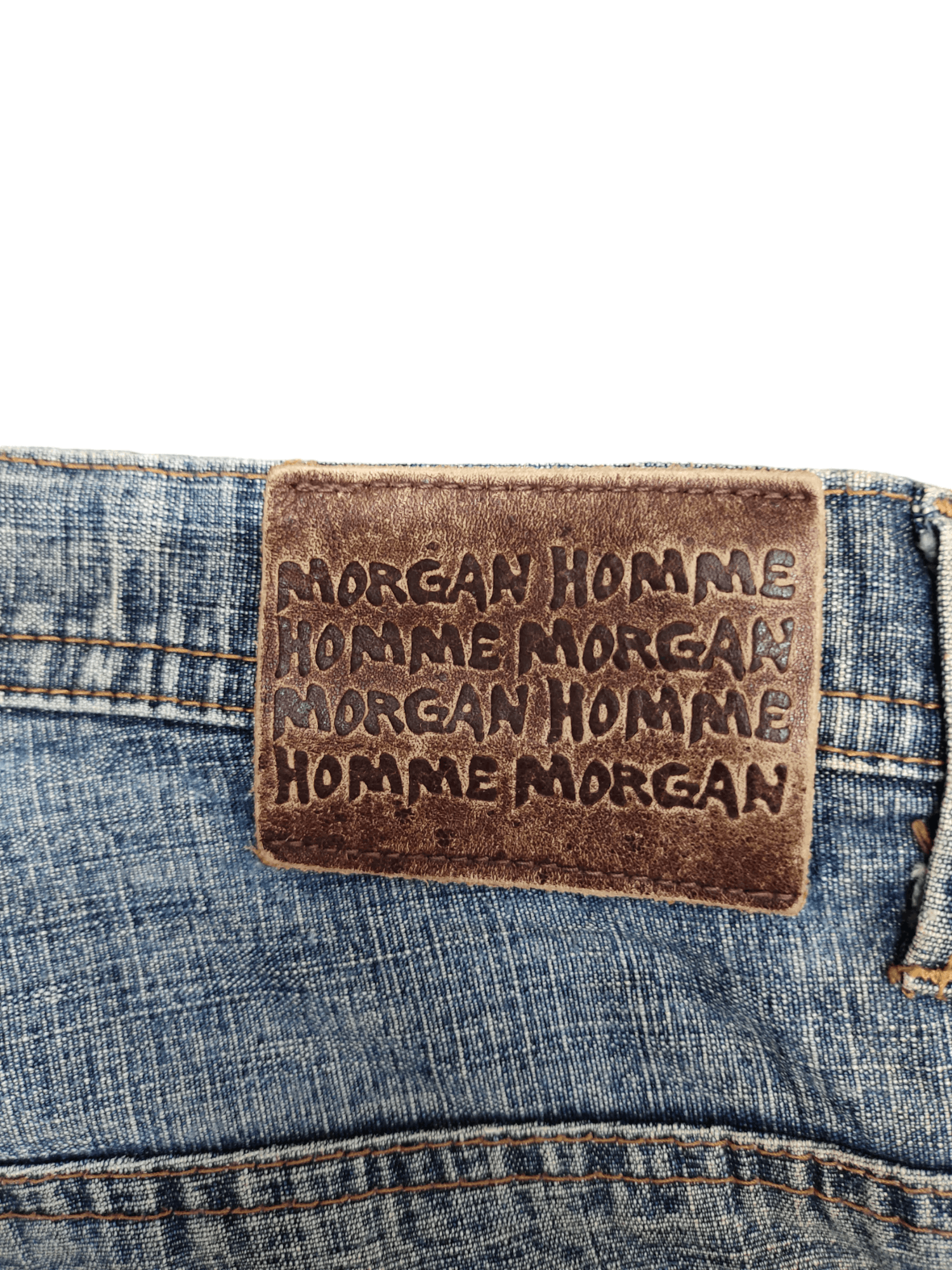 Kapital 1990s Morgan Homme Distress Rusty Faded Patchwork Jeans Size US 31 - 15 Thumbnail