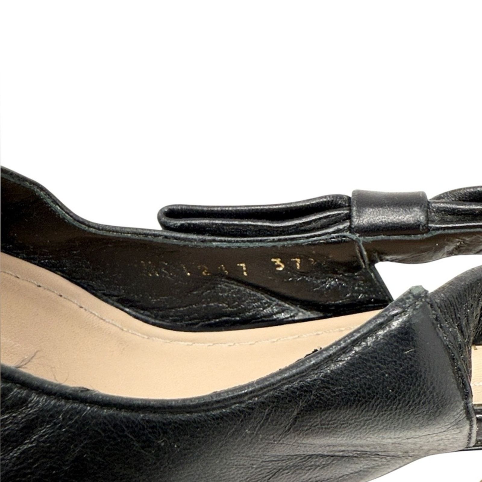 Dior Dior J’Adior Studded Black Leather Slingback Pumps Size 37.5 Size US 7.5 / IT 37.5 - 6 Thumbnail