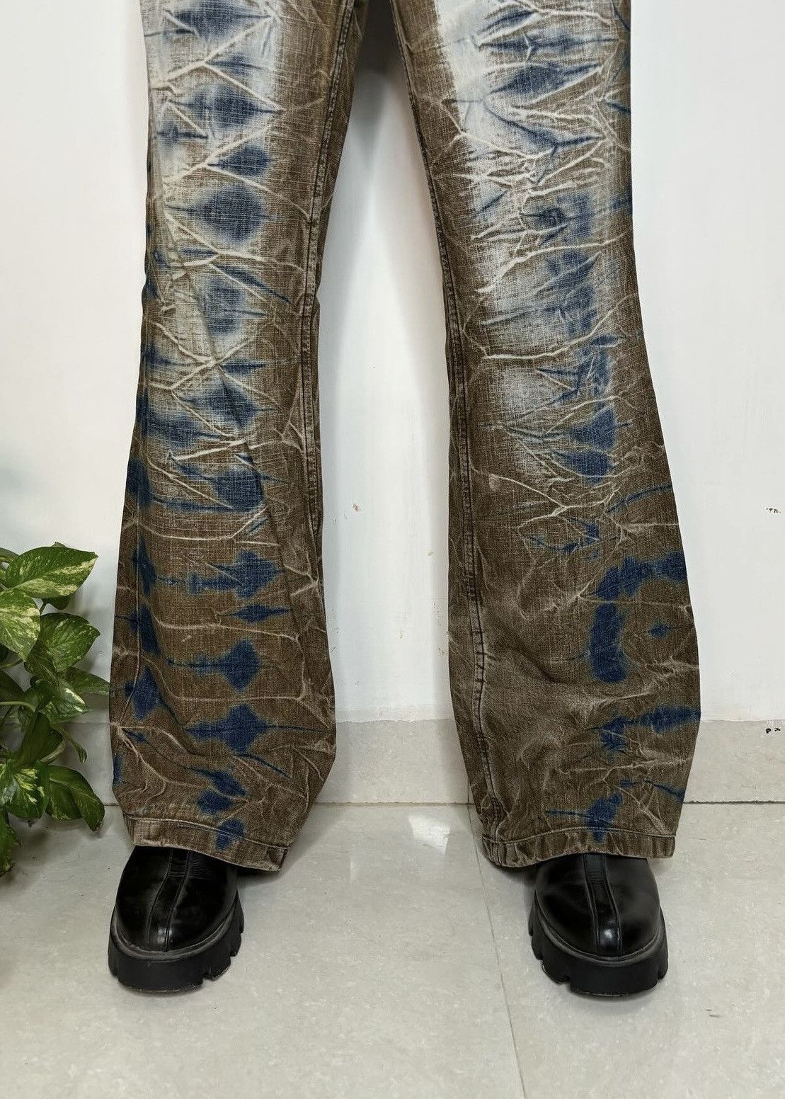 If Six Was Nine Vintage flare mud wash Japanese denim jeans. Size US 31 - 3 Thumbnail