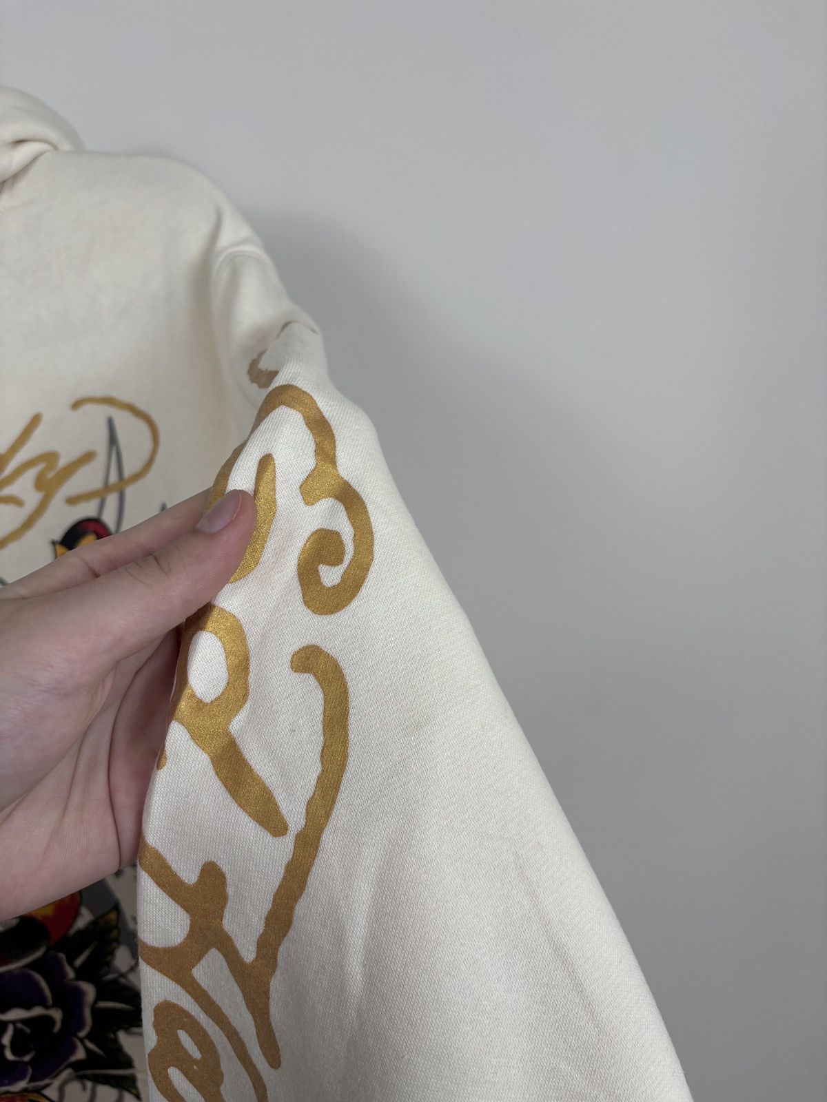 Ed Hardy Ed Hardy NWT Men’s Ivory True Love Tattoo Heart Hoodie Size US XL / EU 56 / 4 - 13 Thumbnail