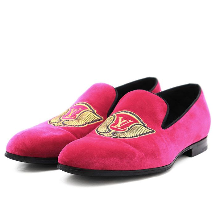 Louis Vuitton Louis Vuitton Louis Vuitton Opera Pumps Velour Loafers  Leather Shoes DUTY FREE for USA | Grailed