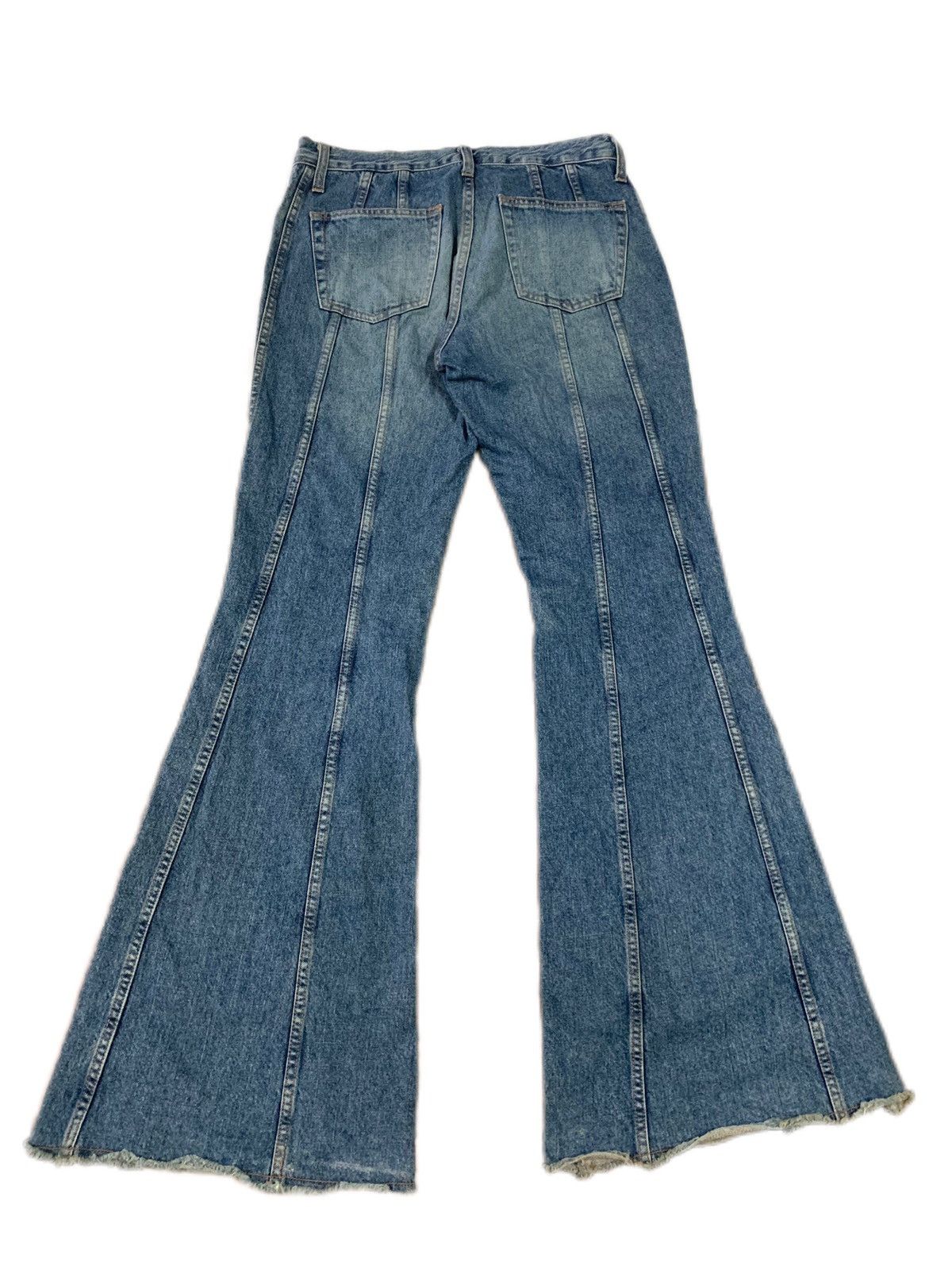 If Six Was Nine SUPER FLARE UNITED COLORS OF BENETTON JEANS RARE DESIGN Size US 30 / EU 46 - 2 Thumbnail