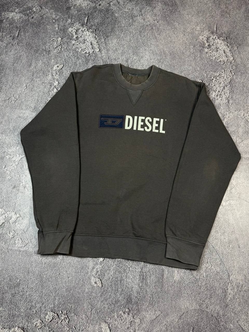 Diesel Y2K Diesel Sunfaded Distressed 2000s Sweatshirt Grunge Size US M / EU 48-50 / 2 - 2 Thumbnail