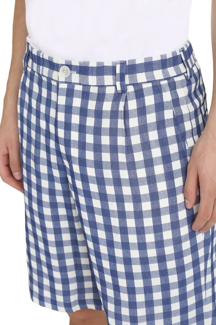 Jacquemus o1mle1124 Gelati Shorts in Blue/White Size US 30 / EU 46 - 2 Thumbnail