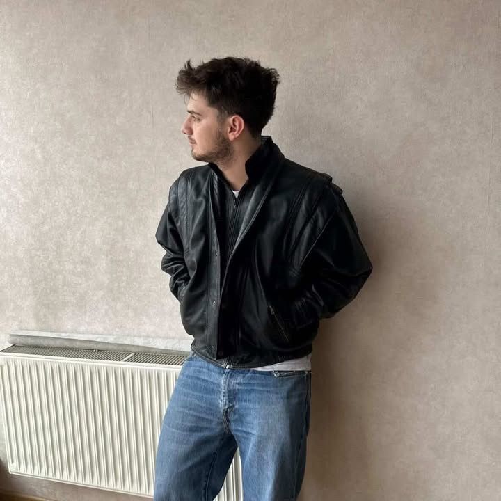 Genuine Leather Vintage Leather Jacket Size US L / EU 52-54 / 3 - 2 Thumbnail