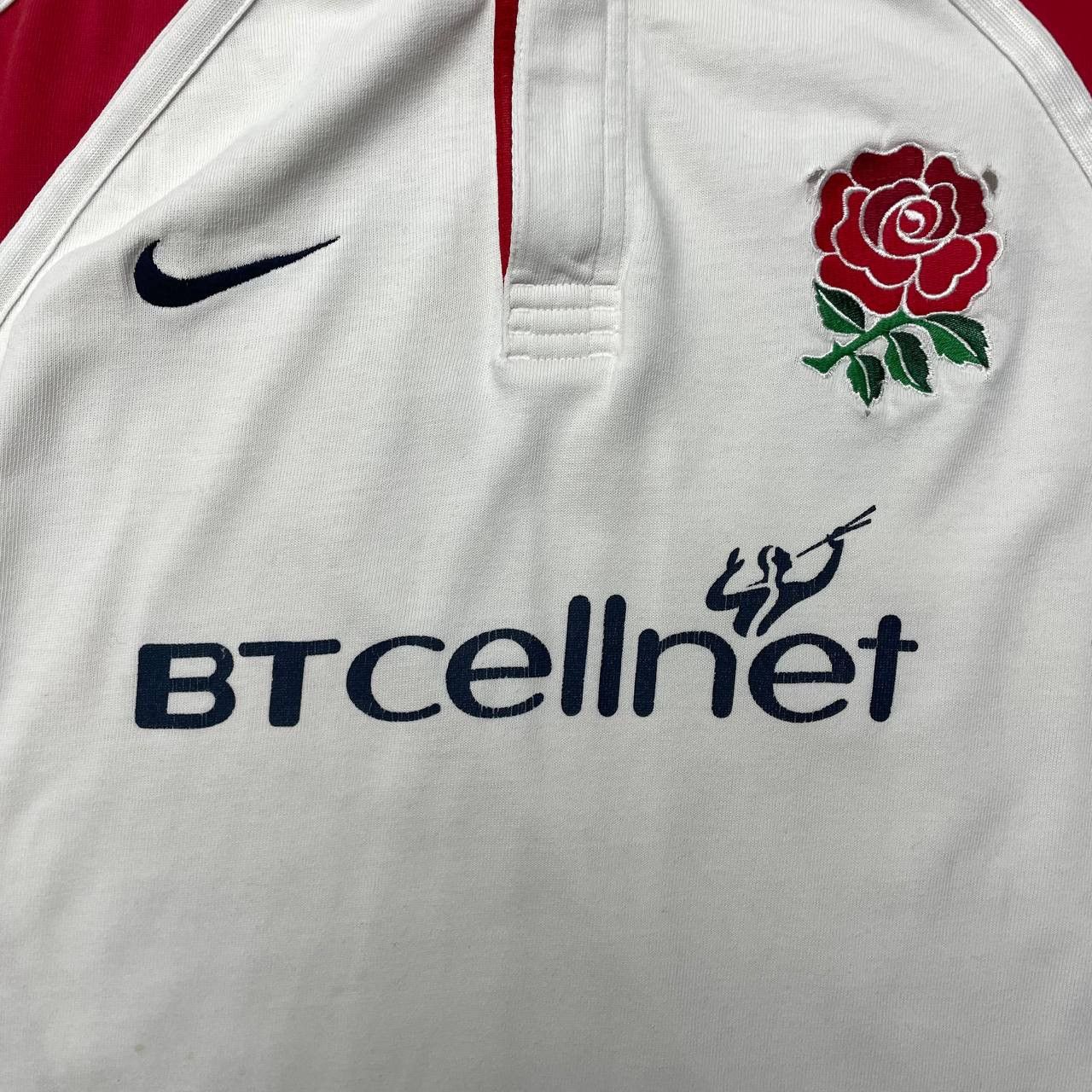 Vintage Vintage 2001 Nike England Rugby Union Thrashed LS Shirt M Size US M / EU 48-50 / 2 - 2 Thumbnail