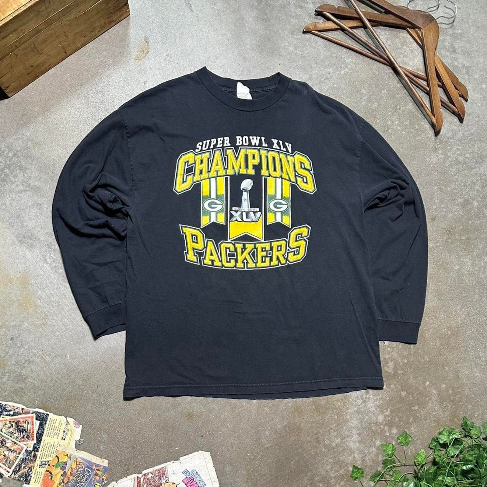 Delta Green Bay Packers 2011 Super Bowl Champs Long Sleeve Shirt Size US XL / EU 56 / 4 - 1 Thumbnail