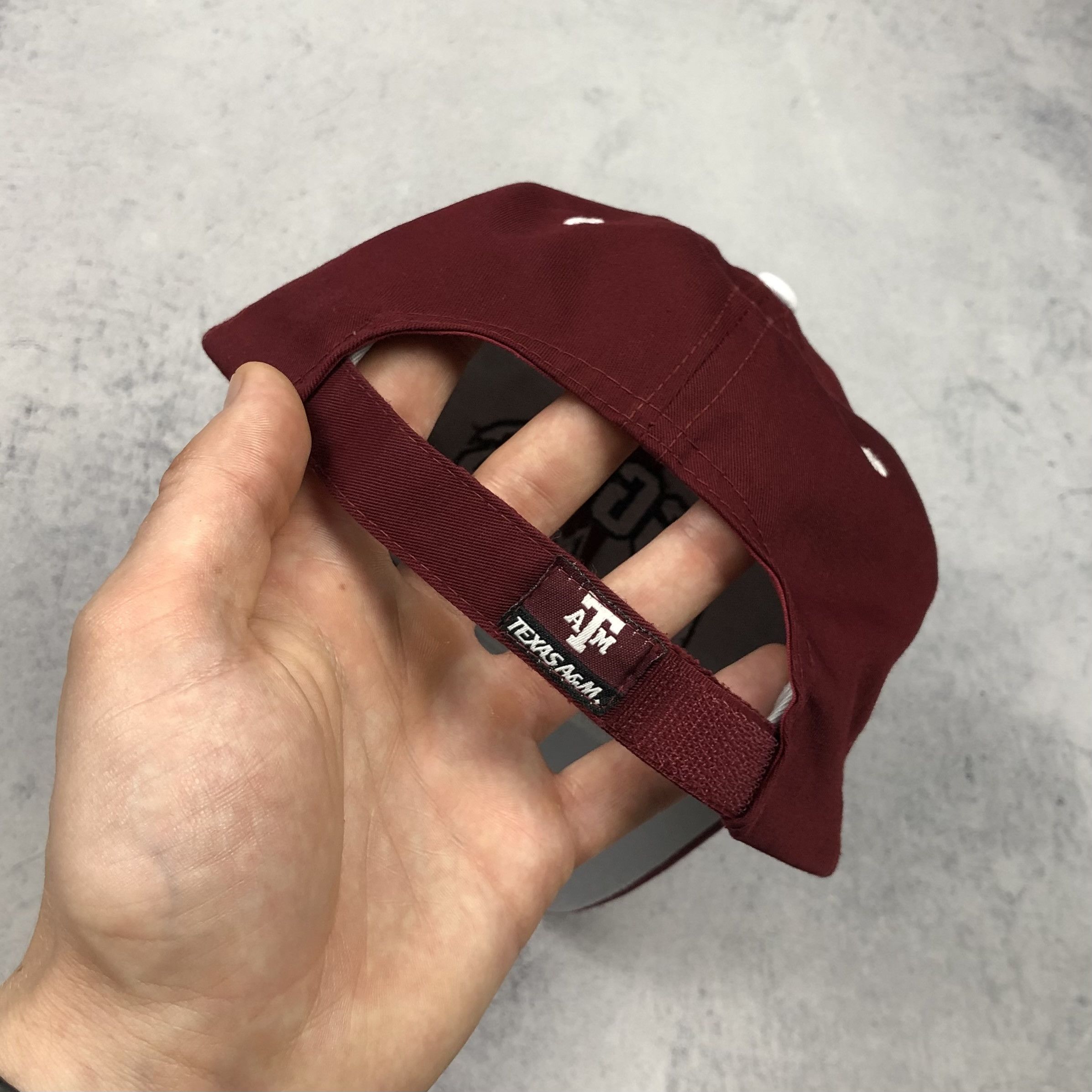 NCAA 90s NCAA Aggies Texas A&M Burgundy Men’s Vintage Cap retro Size ONE SIZE - 6 Thumbnail