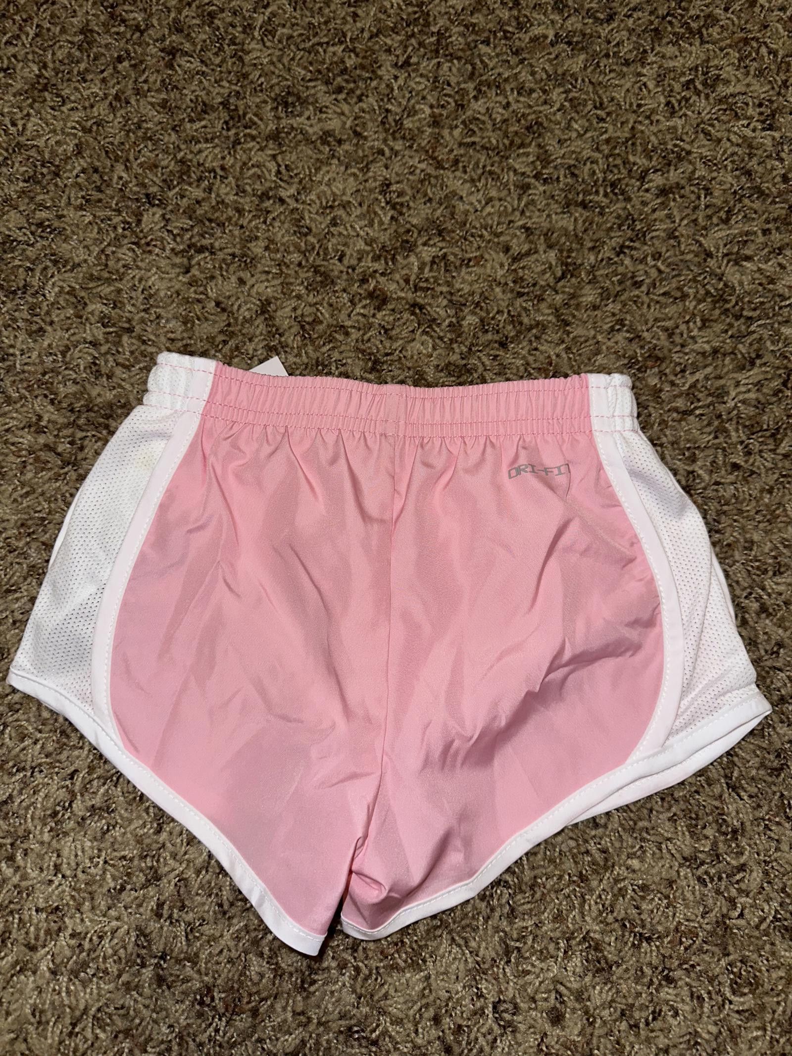 Nike Nike Girl`s Dri FIT Printed Dry Tempo Running Pink Shorts Size 24" / US 00 / IT 34 - 4 Thumbnail