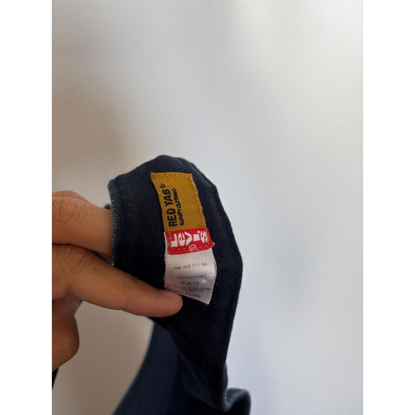 Levi's Levi’s Red Tab Blue Denim Adjustable Vintage Y2K Visor Size 34 - 6 Thumbnail