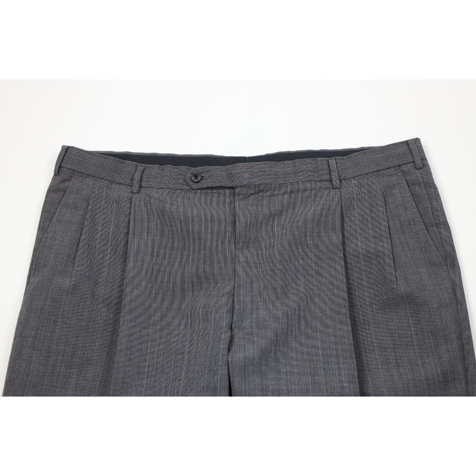 Vintage Vintage 90s Streetwear Hand Tailored 2 Piece Suit Wedding Size 48R - 11 Thumbnail