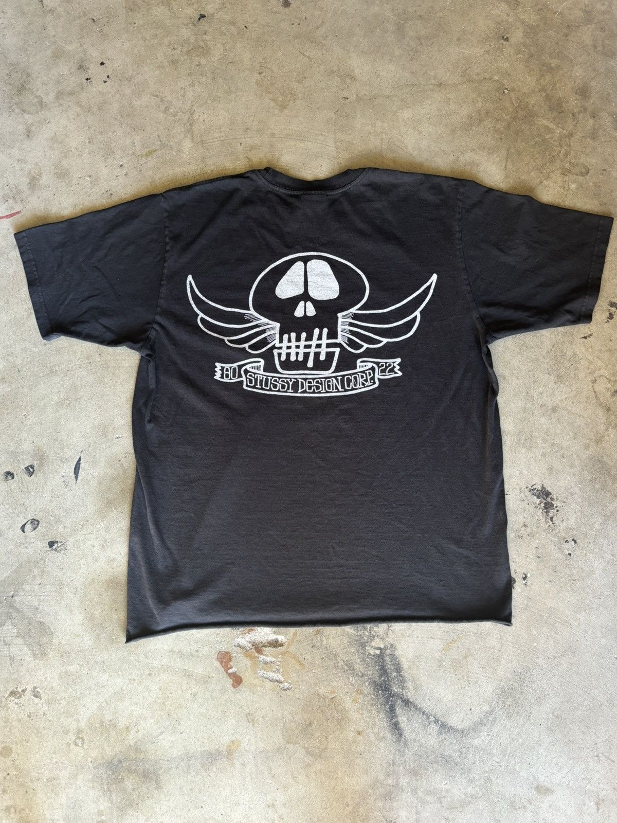 Vintage Skull and Cross Bones Stussy T-Shirt