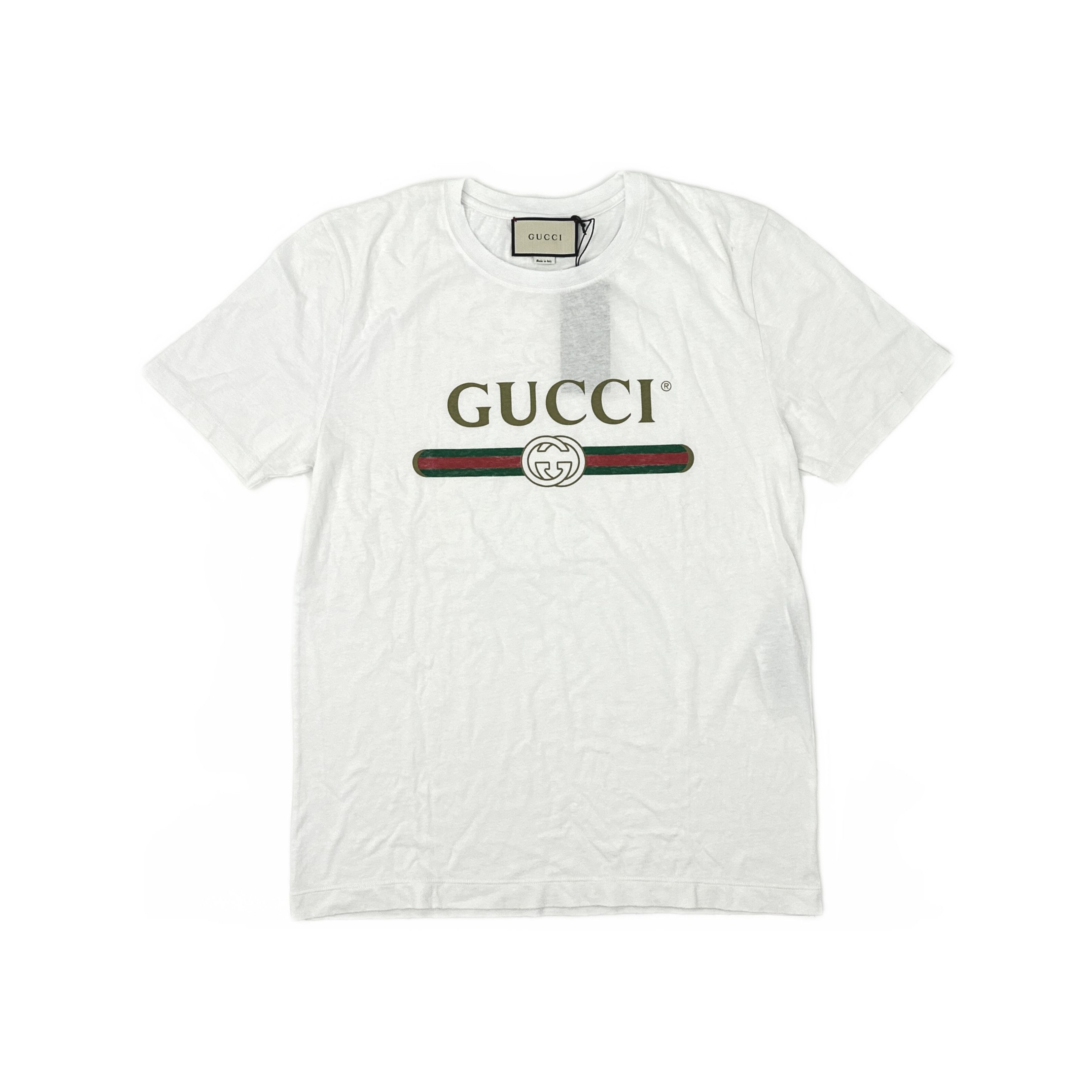 Gucci Gucci Logo Print Short Sleeve T-Shirt Size L Size US L / EU 52-54 / 3 - 1 Thumbnail