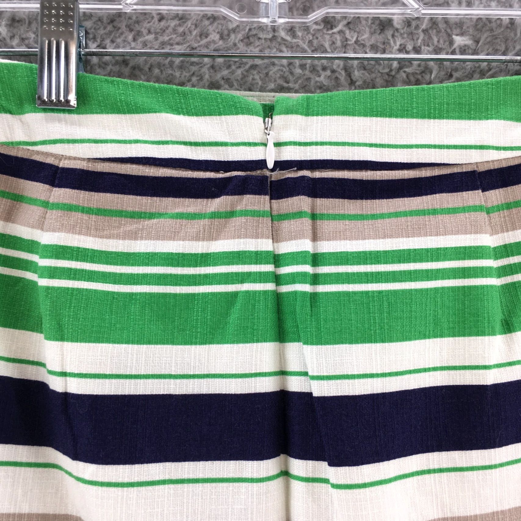 Banana Republic Banana Republic Skirt Womens 4 Multicolor Back Zip Slit Casual Knee Length Striped Straight & Pencil Womens Size 12 Size 34" / US 12 / IT 48 - 5 Thumbnail