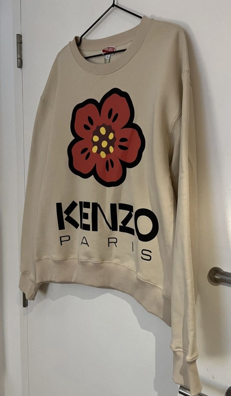 Kenzo KENZO Sweatshirt XL International beige fleece Size US XL / EU 56 / 4 - 3 Thumbnail