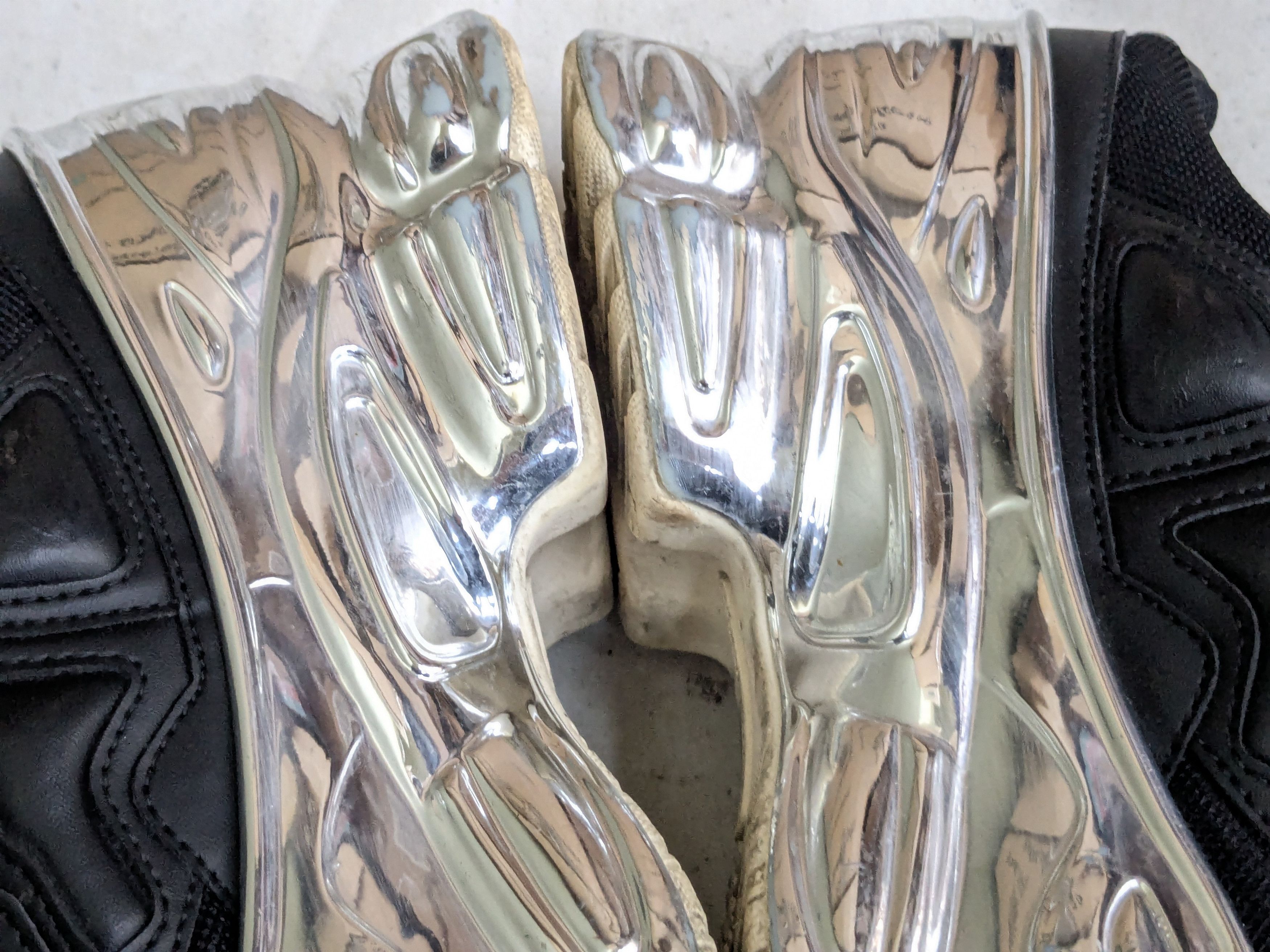 Raf Simons Adidas x Raf Simons Ozweego Mirrored 7.5 Black Silver Size US 7.5 / EU 40-41 - 12 Thumbnail
