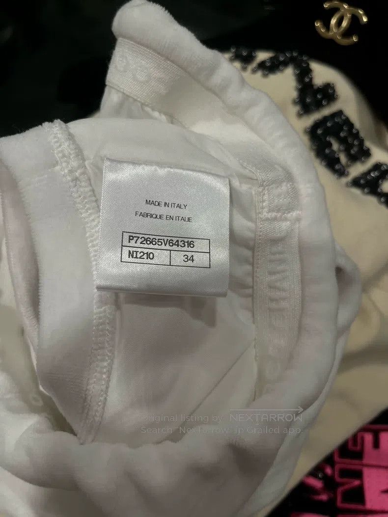 Chanel Chanel 22s letter sequin white vest Size XXS / US 00 / IT 34 - 4 Thumbnail